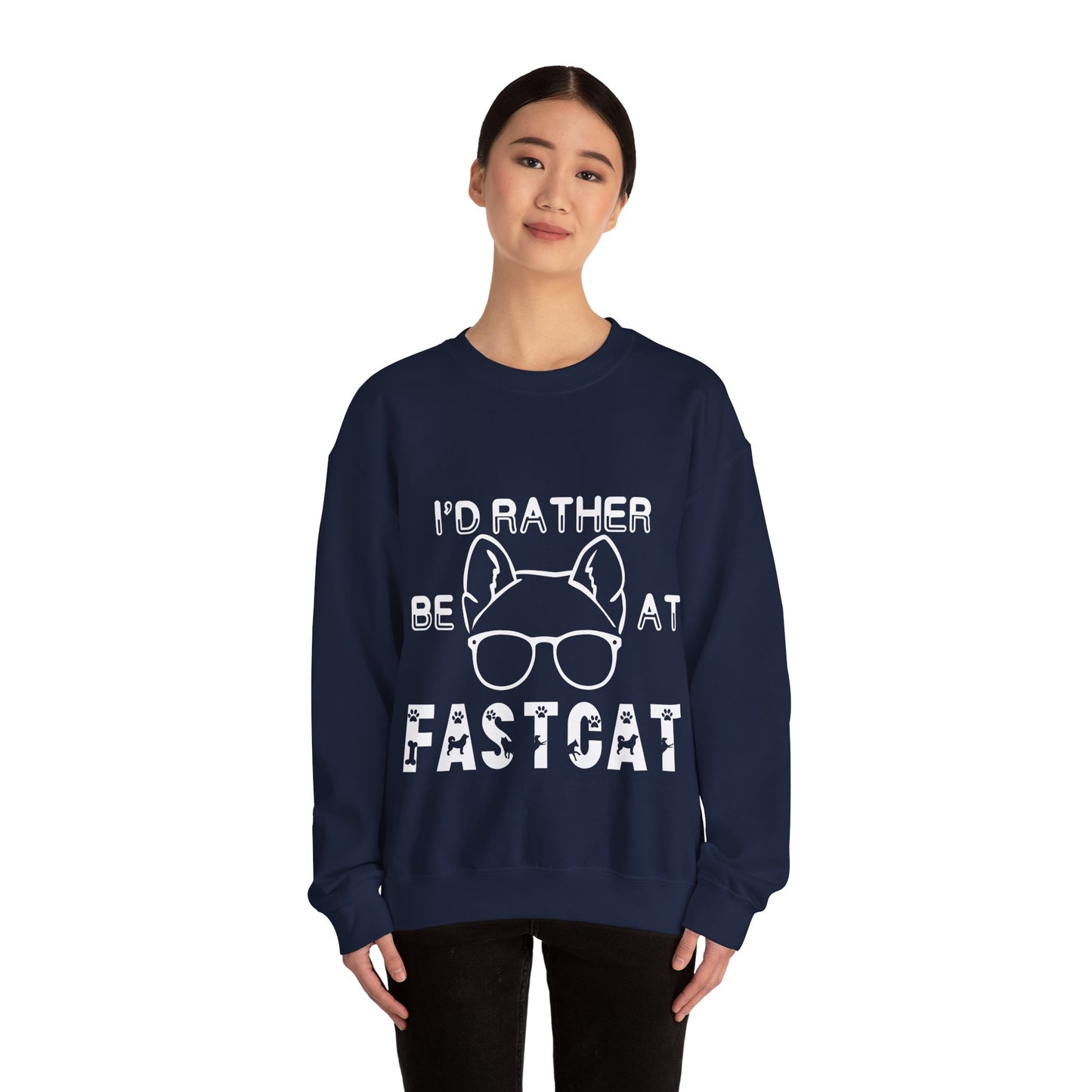 I'd Rather Be At FastCAT - Unisex Heavy Blend Crewneck Sweatshirt