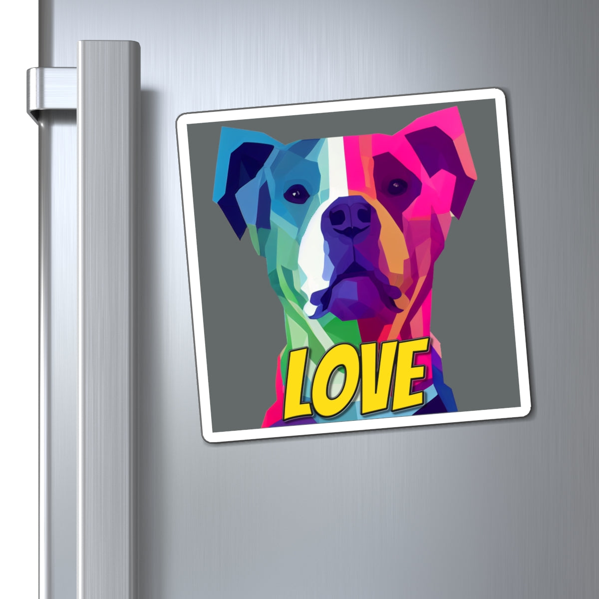 American Pit Bull Terrier - Pittie LOVE  - Square Magnets