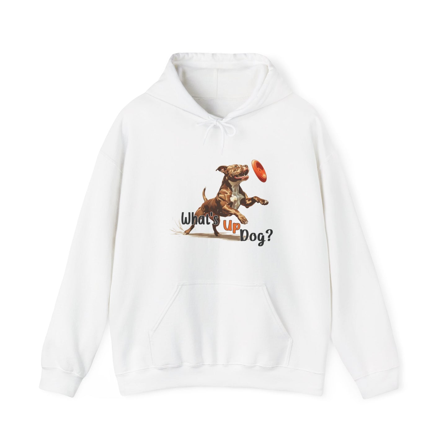 American Pit Bull Terrier - What's Up Dog? Frisbee Disc Sports  - Unisex Heavy Blend Hooded Sweatshirt