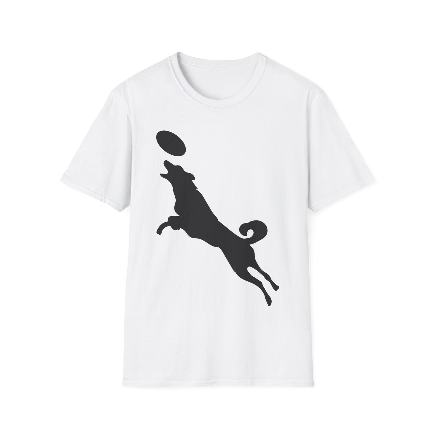 Frisbee Disc Dog - Unisex Softstyle T-Shirt