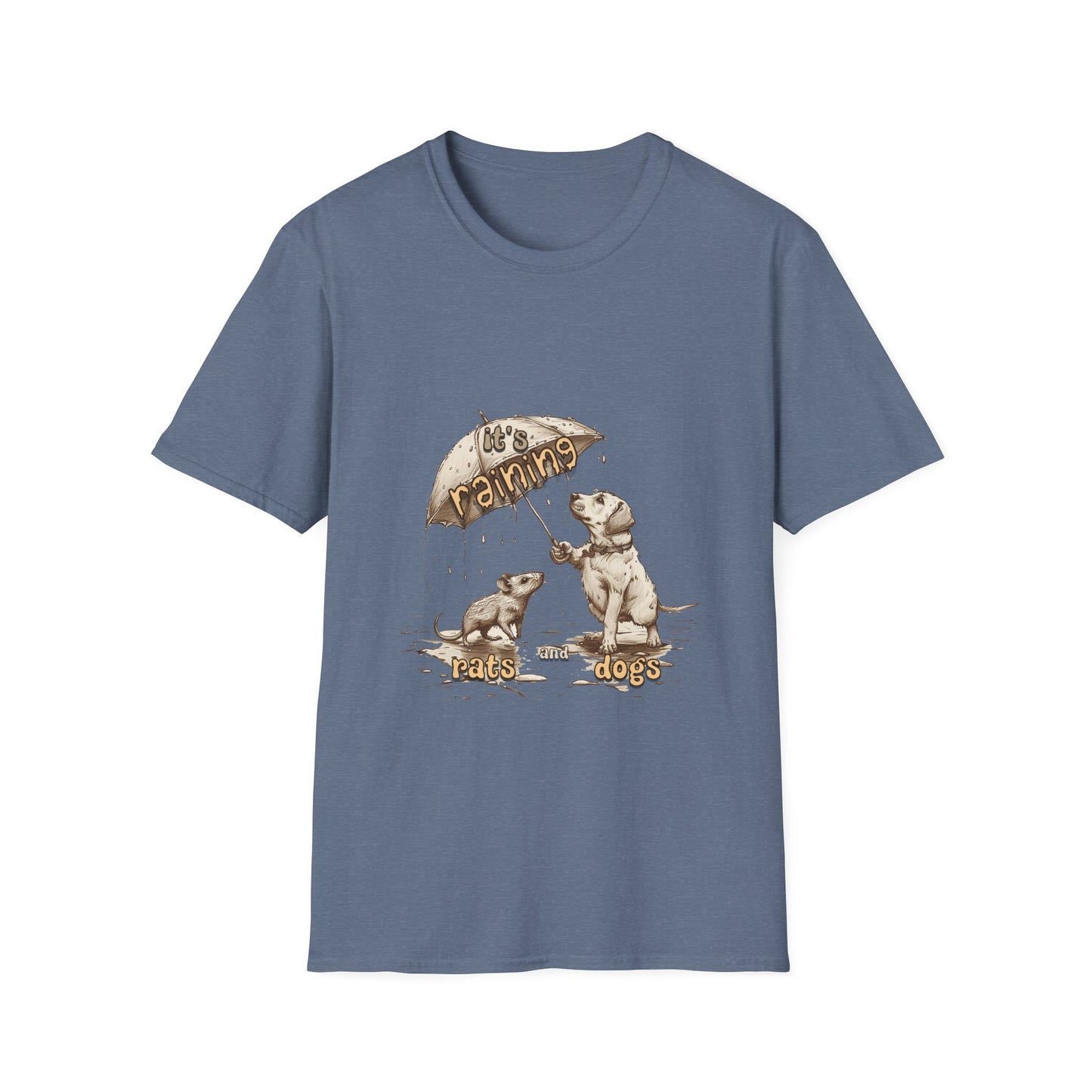 It's Raining Rats And Dogs - Unisex Softstyle T-Shirt