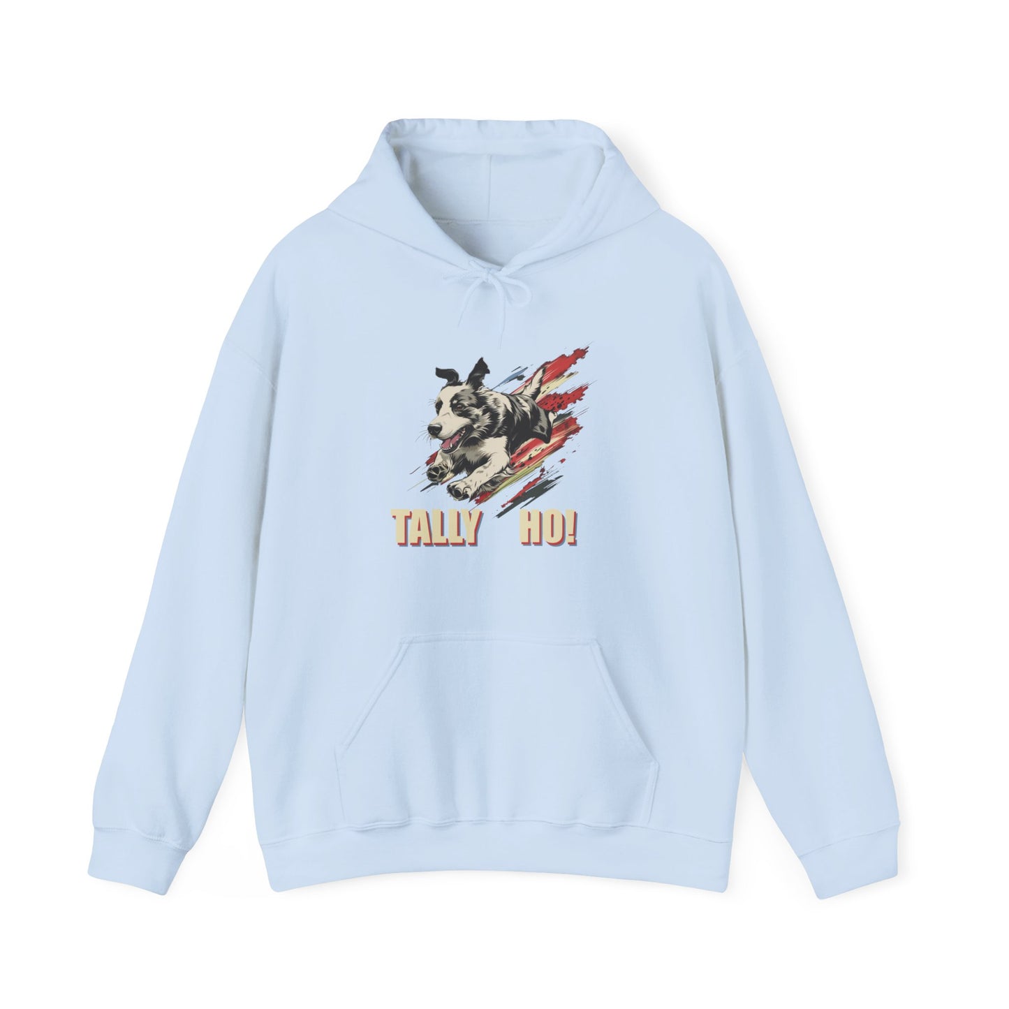 Border Collie: Tally Ho! A FastCAT Design Unisex Heavy Blend Hooded Sweatshirt