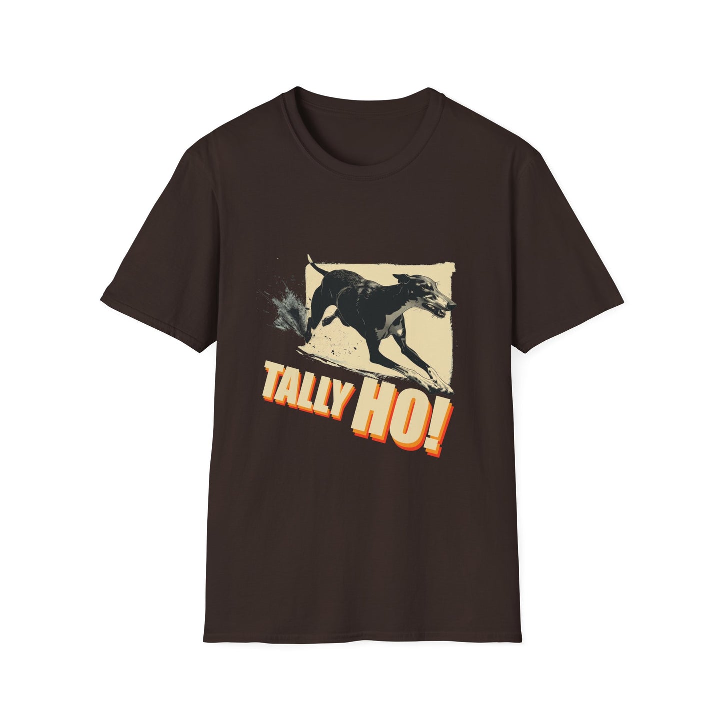 Greyhound: Tally Ho! A FastCAT Design - Unisex Softstyle T-Shirt