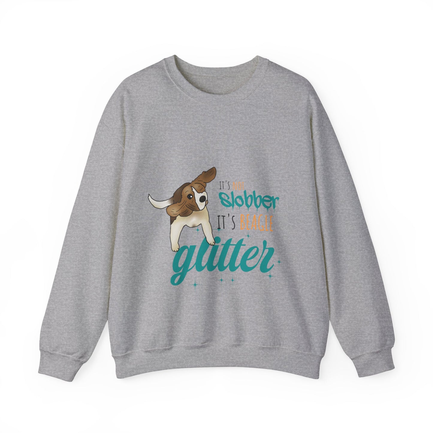 It's Not Slobber, It's Beagle Glitter! - Unisex Heavy Blend Crewneck Sweatshirt