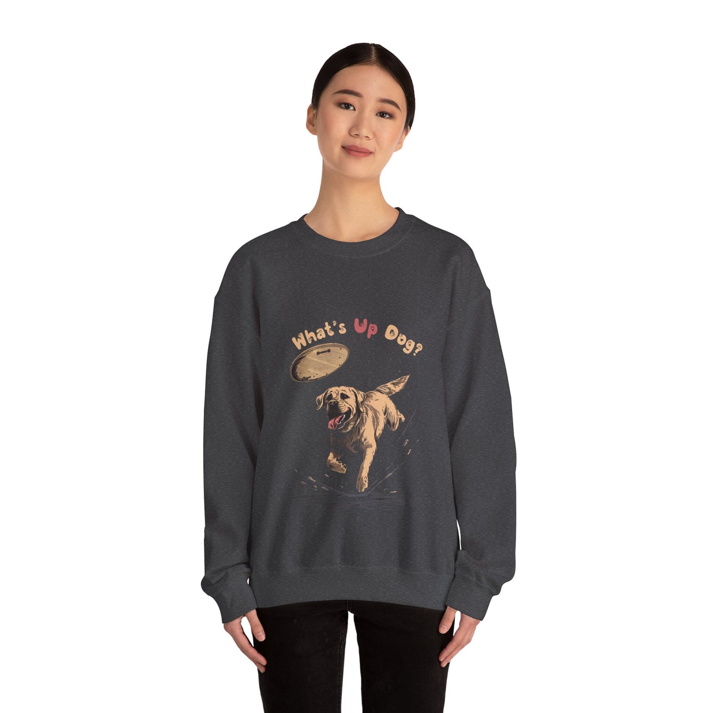 What's Up Dog? (Labrador Retriever) - Unisex Heavy Blend Crewneck Sweatshirt