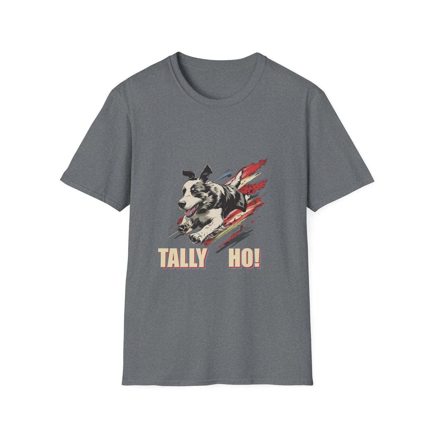 Border Collie: Tally Ho! A FastCAT Design - Unisex Softstyle T-Shirt