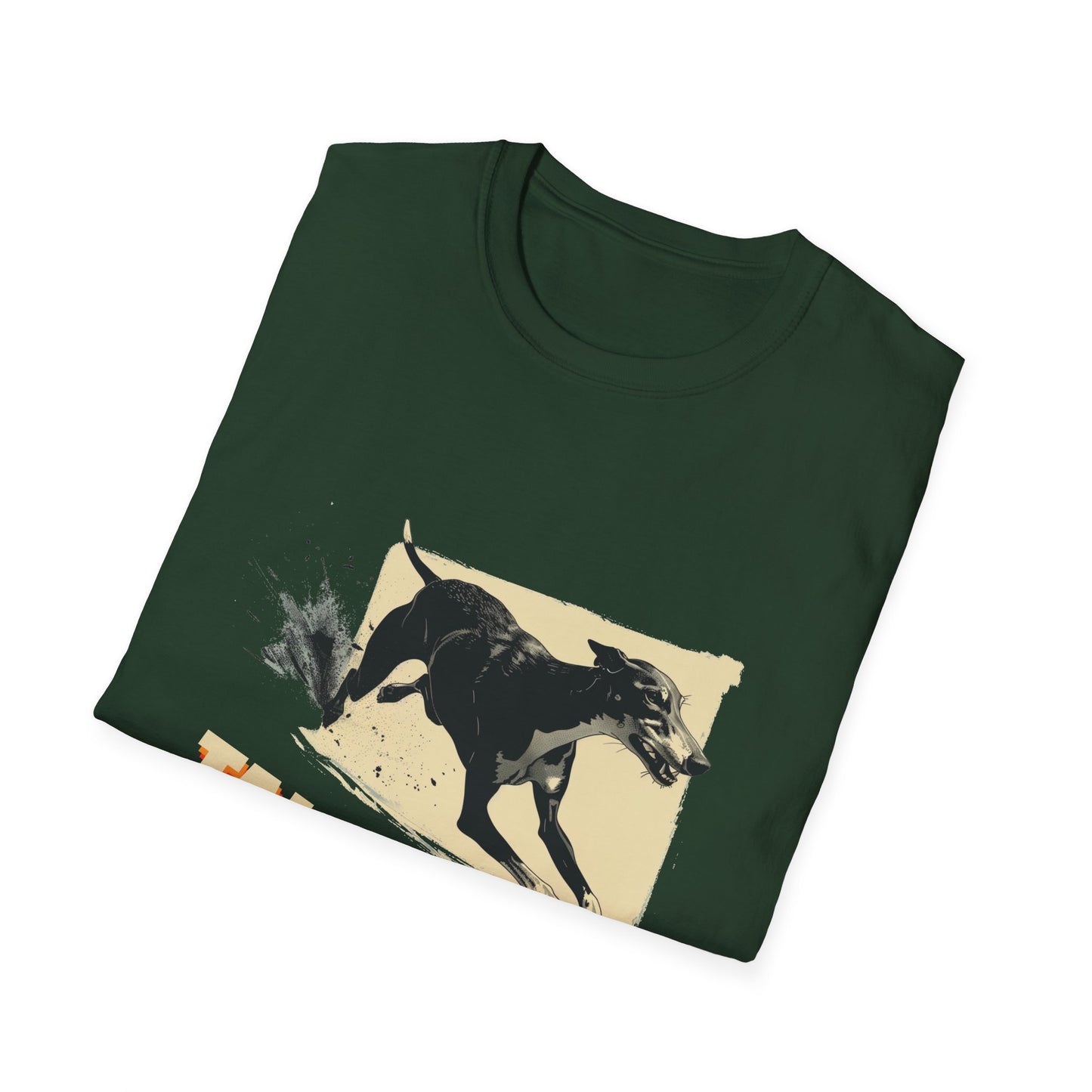 Greyhound: Tally Ho! A FastCAT Design - Unisex Softstyle T-Shirt