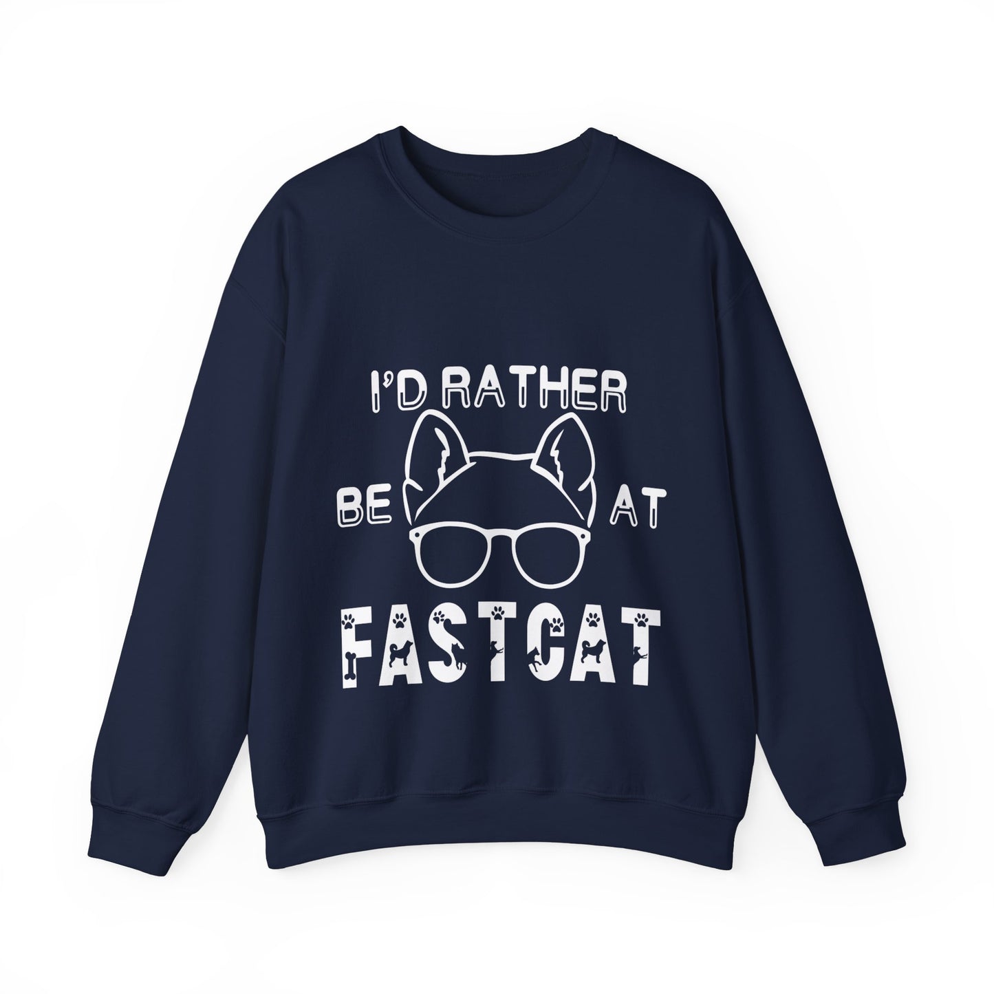 I'd Rather Be At FastCAT - Unisex Heavy Blend Crewneck Sweatshirt