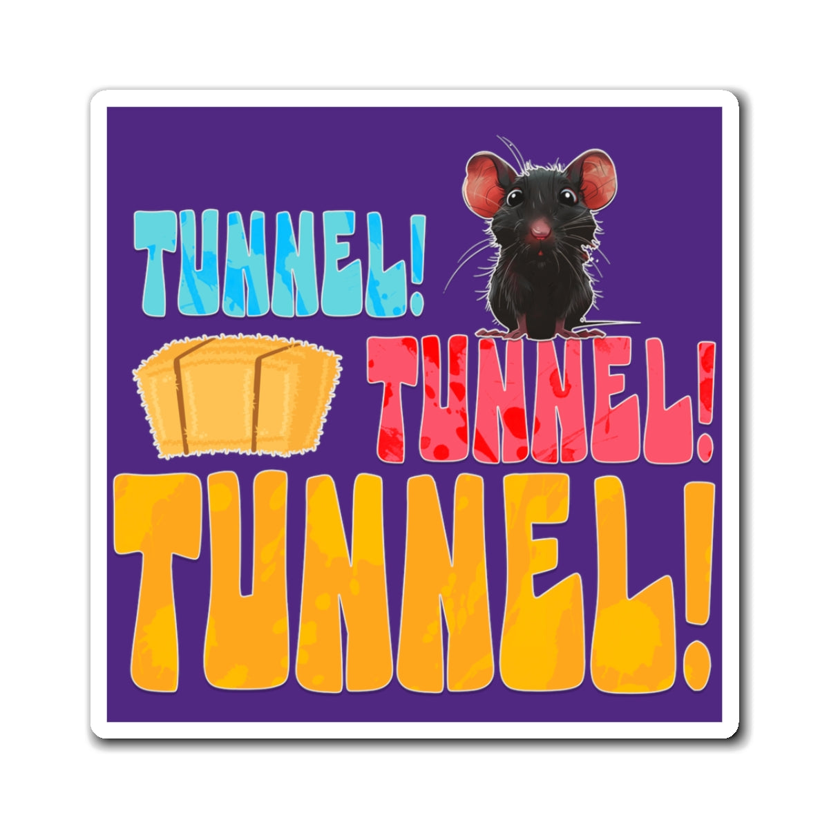 Tunnel Tunnel Tunnel! - Square Magnets