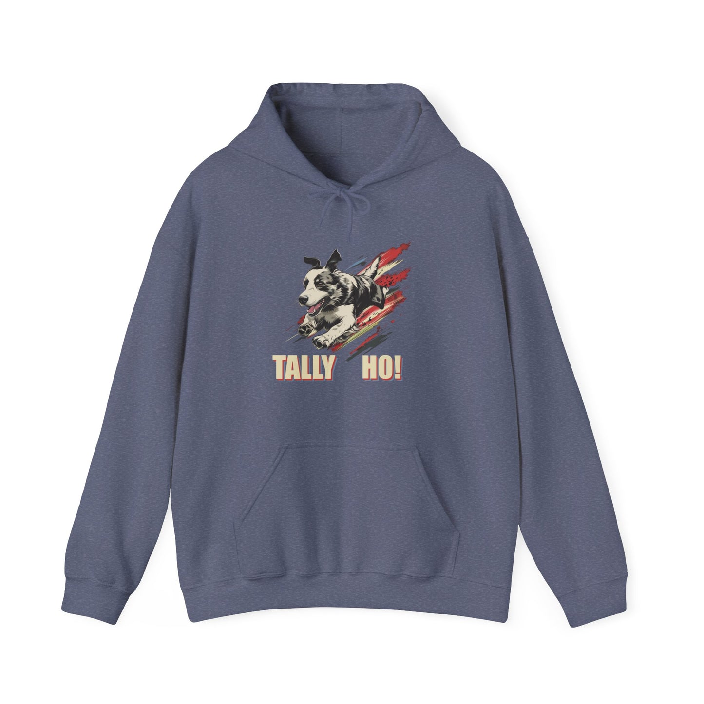 Border Collie: Tally Ho! A FastCAT Design Unisex Heavy Blend Hooded Sweatshirt