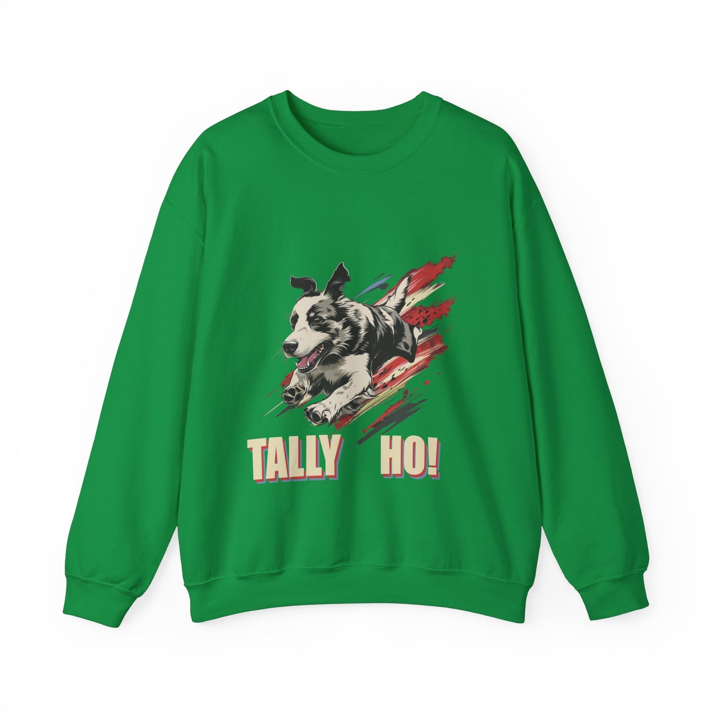 Border Collie: Tally Ho! A FastCAT Design - Unisex Heavy Blend Crewneck Sweatshirt