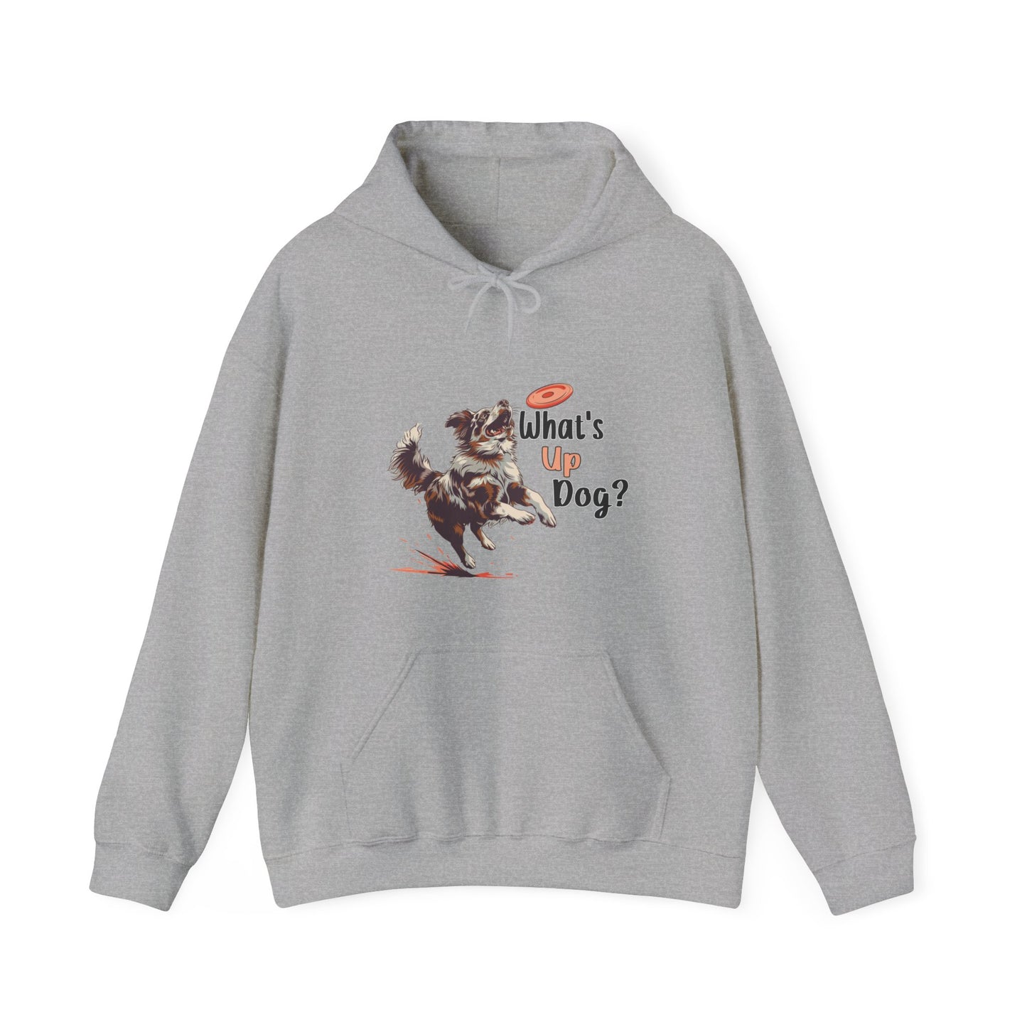 Australian Shepherd - What's Up Dog? Frisbee Disc Sports  - Unisex Heavy Blend Hooded Sweatshirt