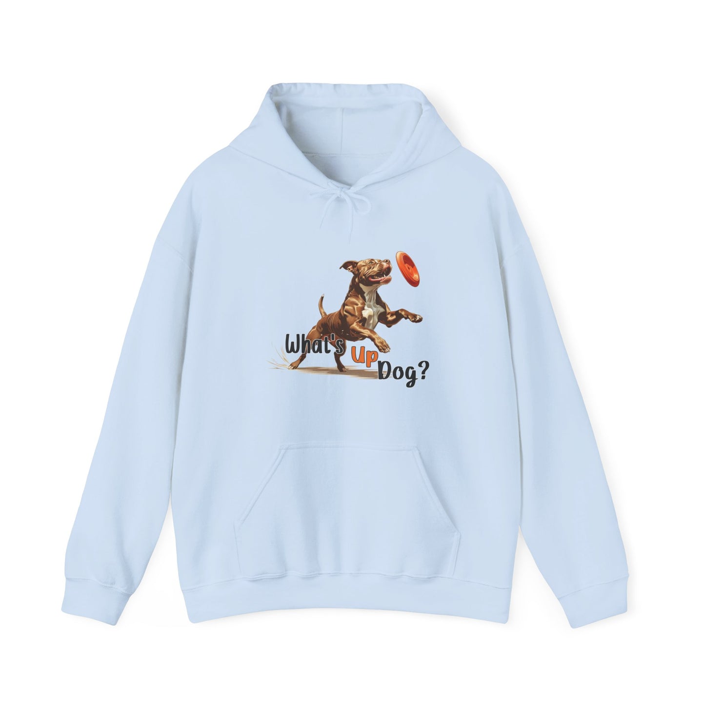 American Pit Bull Terrier - What's Up Dog? Frisbee Disc Sports  - Unisex Heavy Blend Hooded Sweatshirt