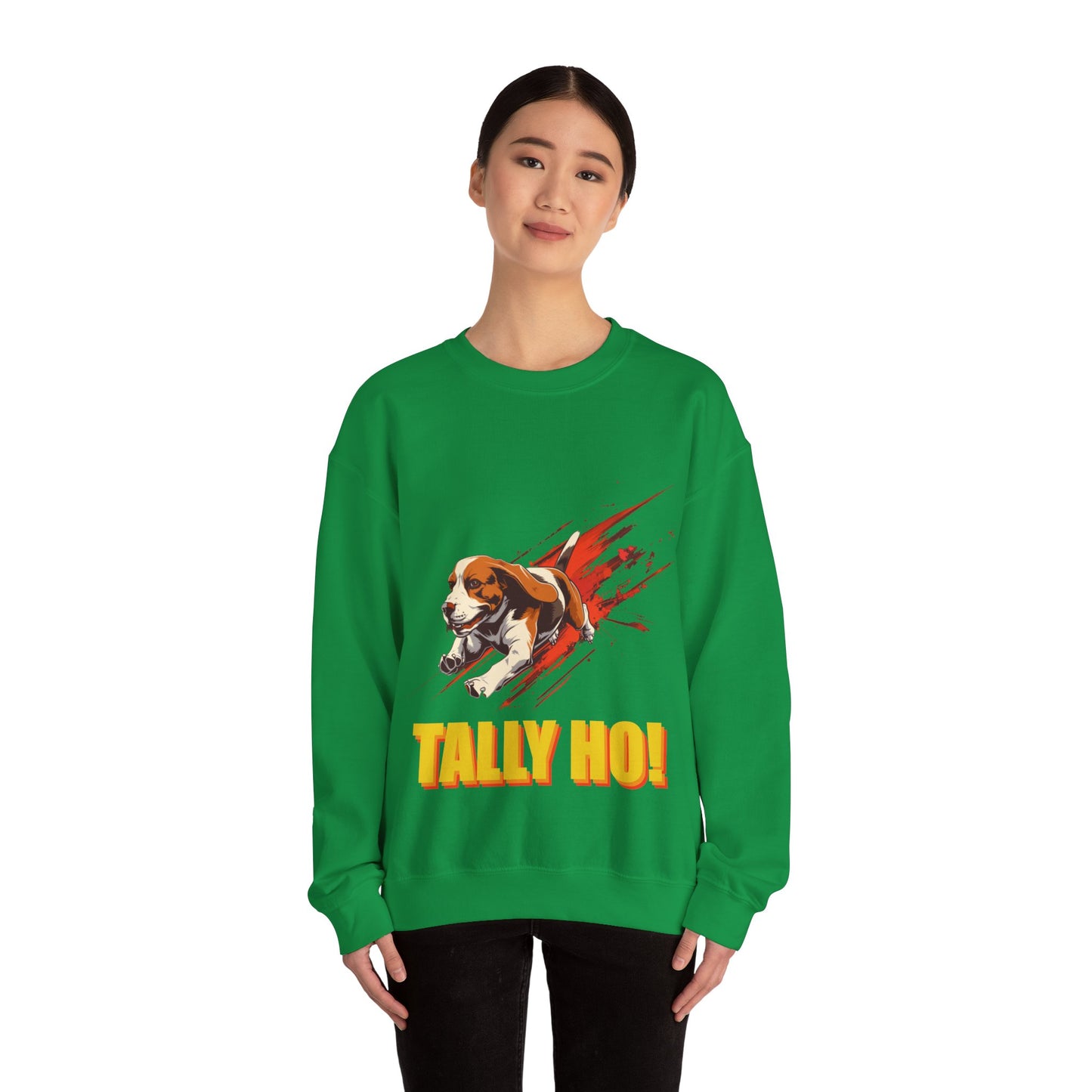 Beagle: Tally Ho! A FastCAT Design - Unisex Heavy Blend Crewneck Sweatshirt