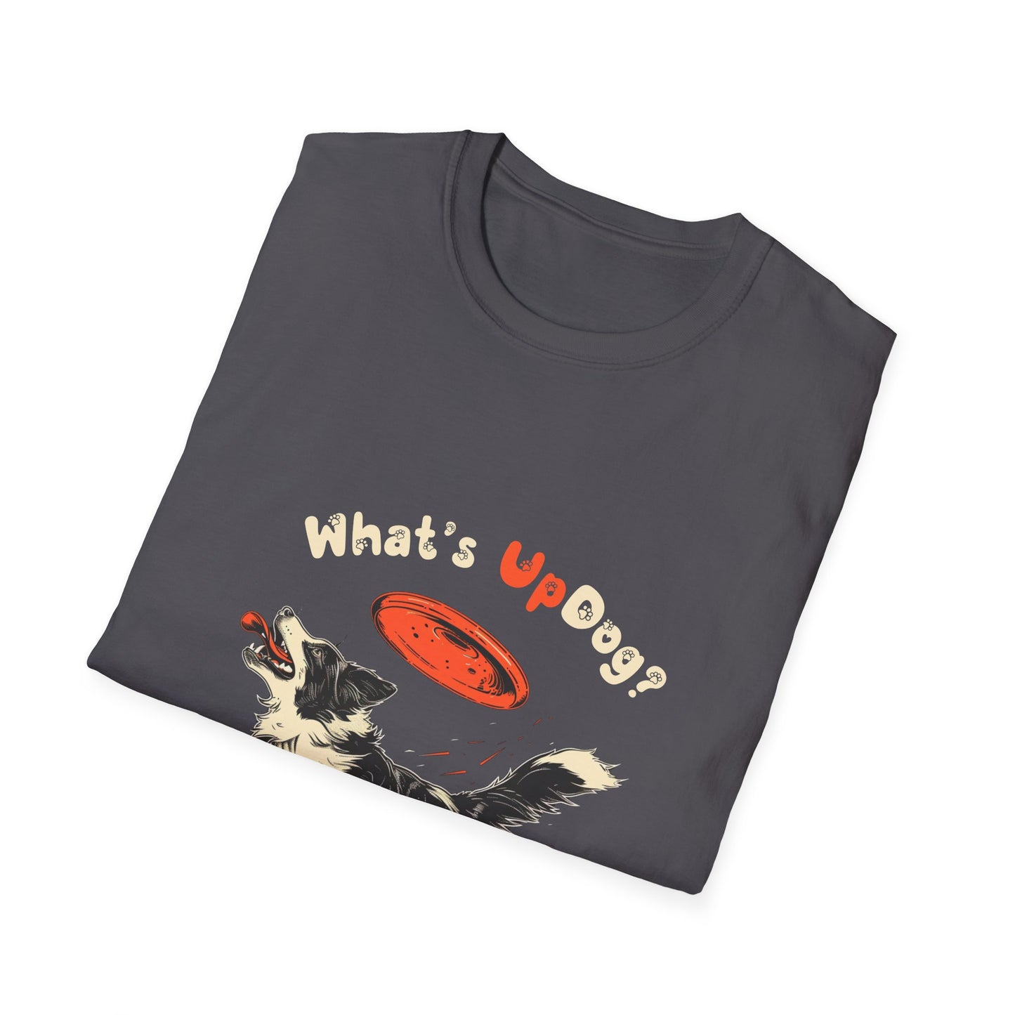 What's Up Dog? (Border Collie) - Unisex Softstyle T-Shirt