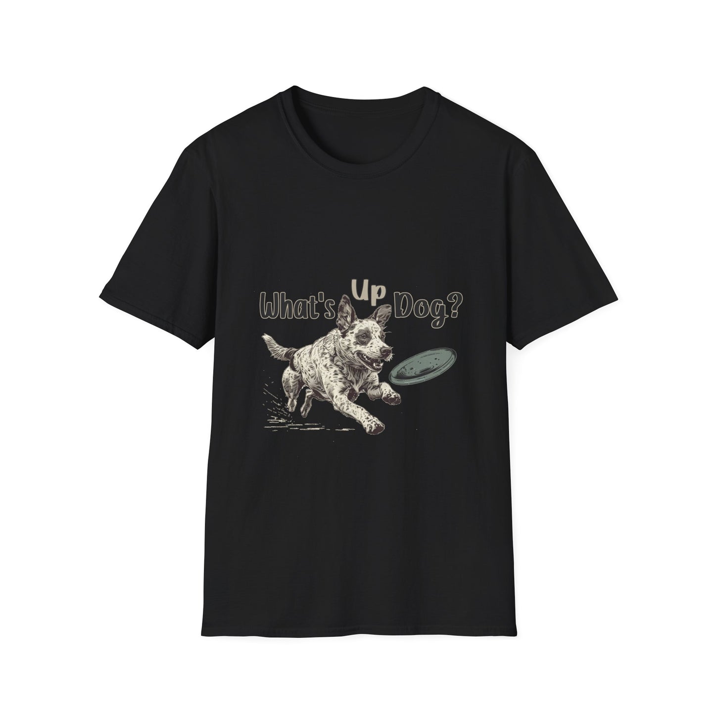 Australian Cattle Dog - What's Up Dog? Frisbee Disc Sports -  - Unisex Softstyle T-Shirt