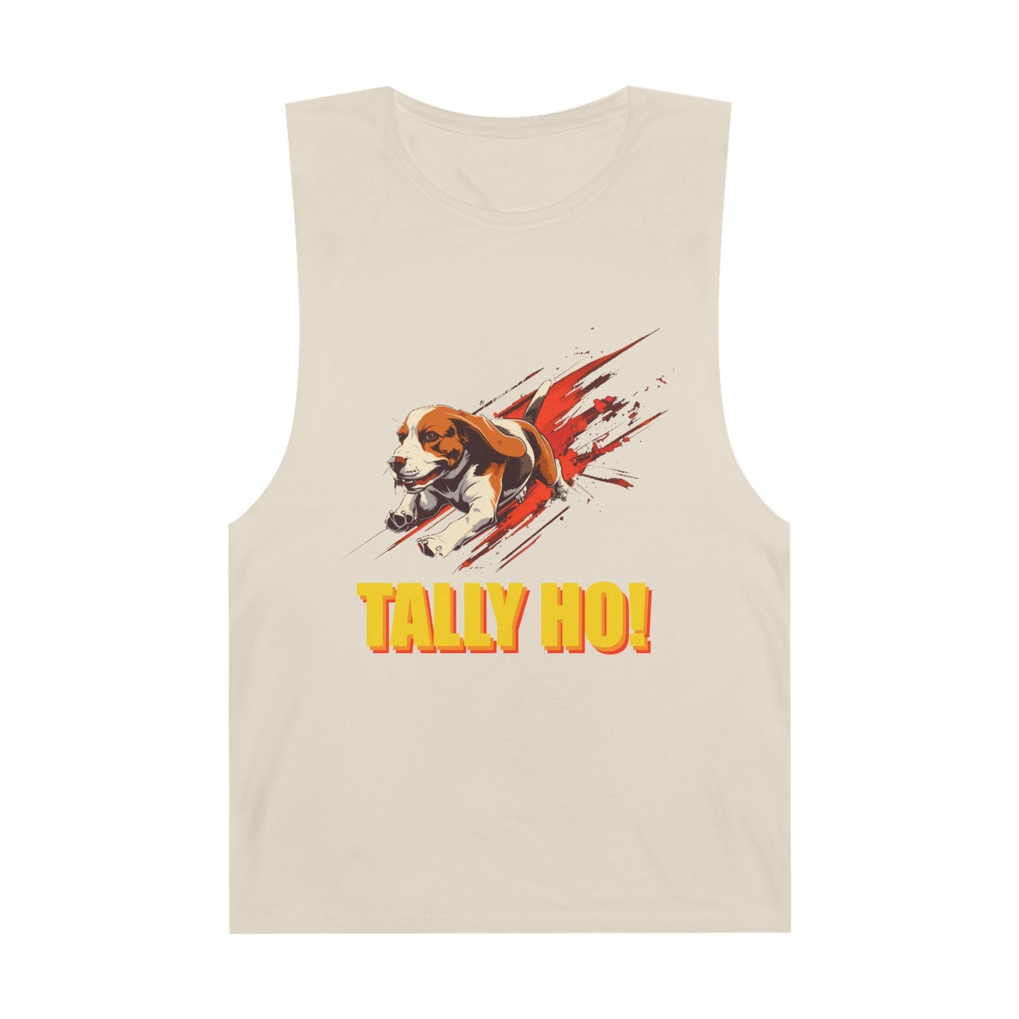 Beagle - Tally Ho! A FastCAT Design - Unisex Barnard Tank Top w/ Raw Armholes