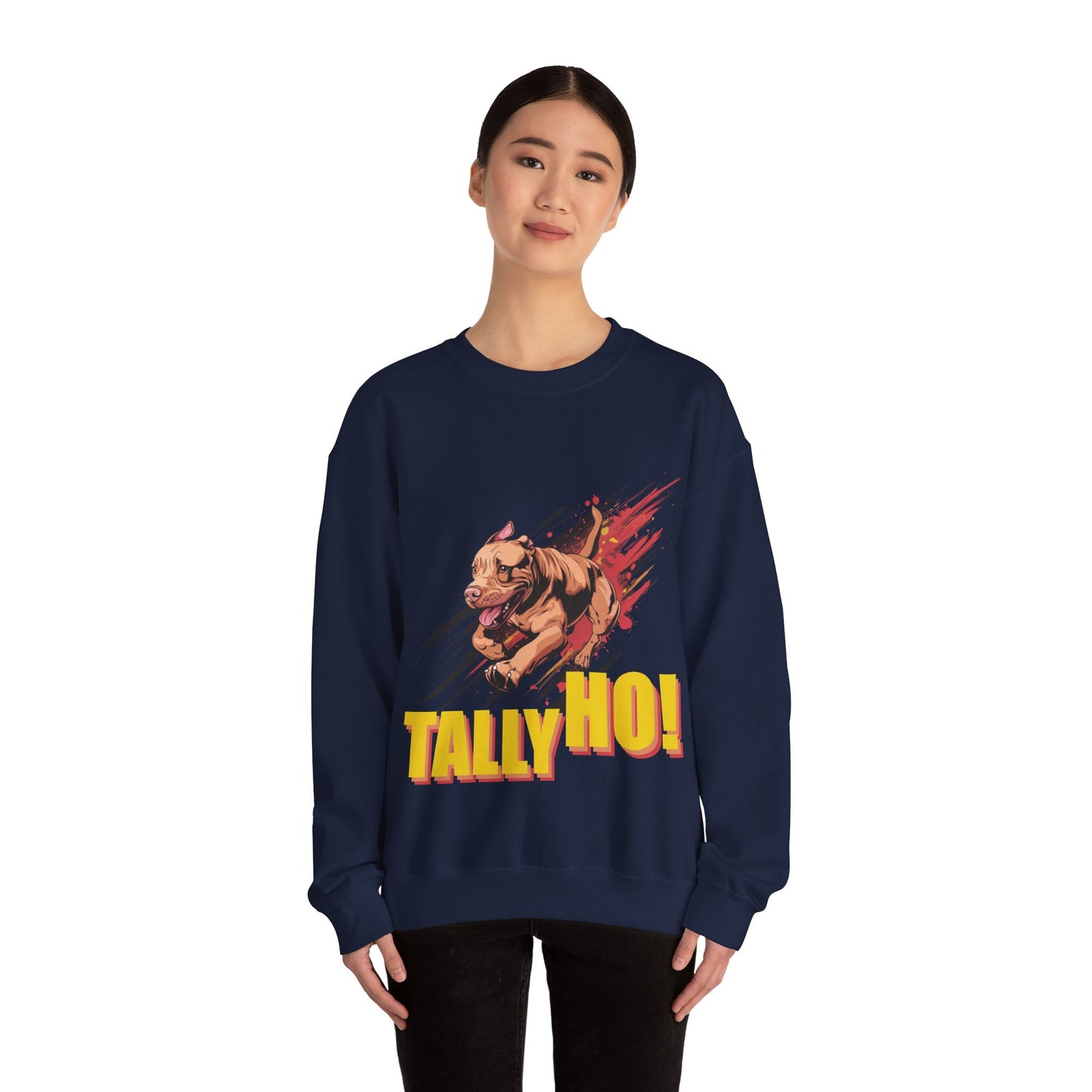 American Pit Bull Terrier: Tally Ho! A FastCAT Design - Unisex Heavy Blend Crewneck Sweatshirt