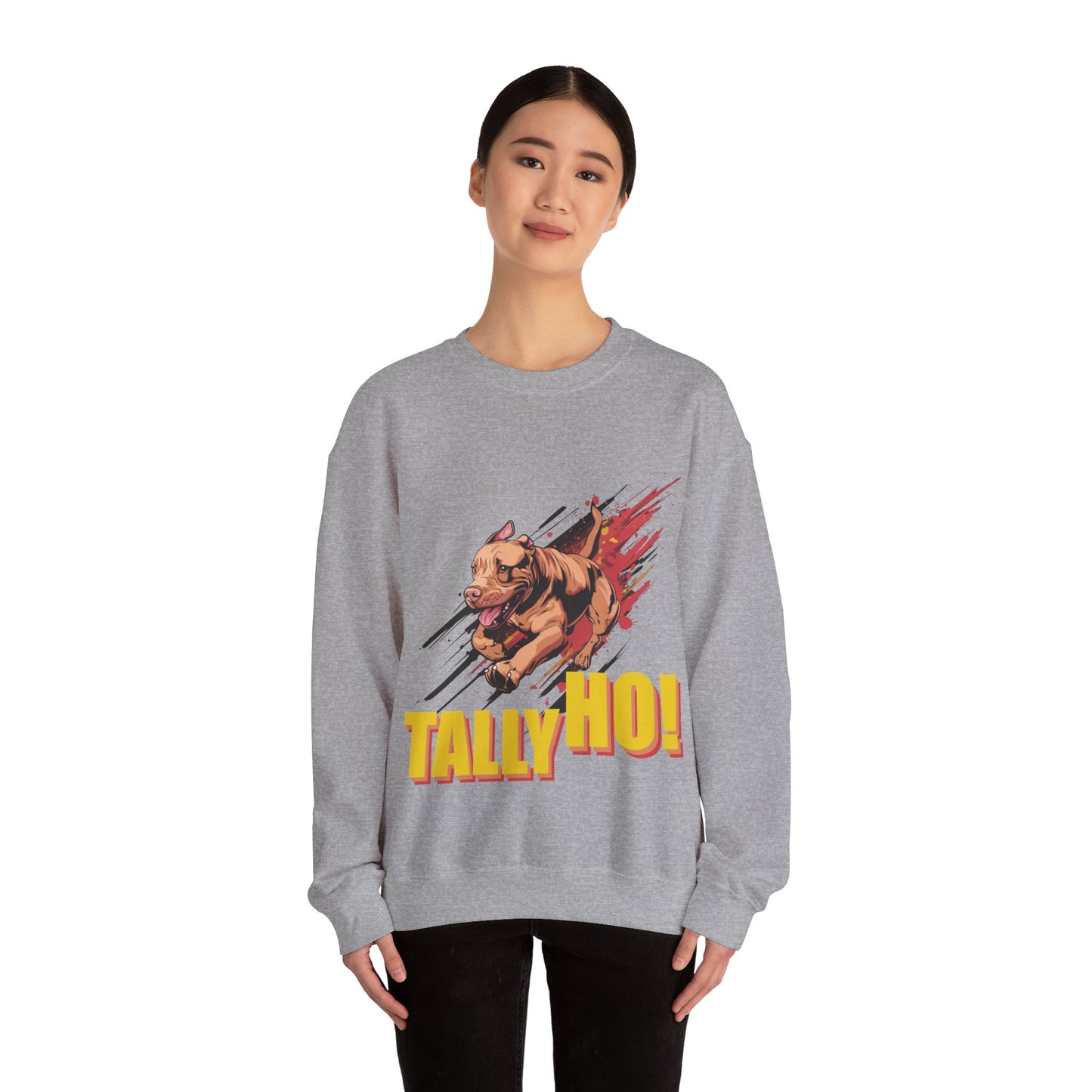 American Pit Bull Terrier: Tally Ho! A FastCAT Design - Unisex Heavy Blend Crewneck Sweatshirt