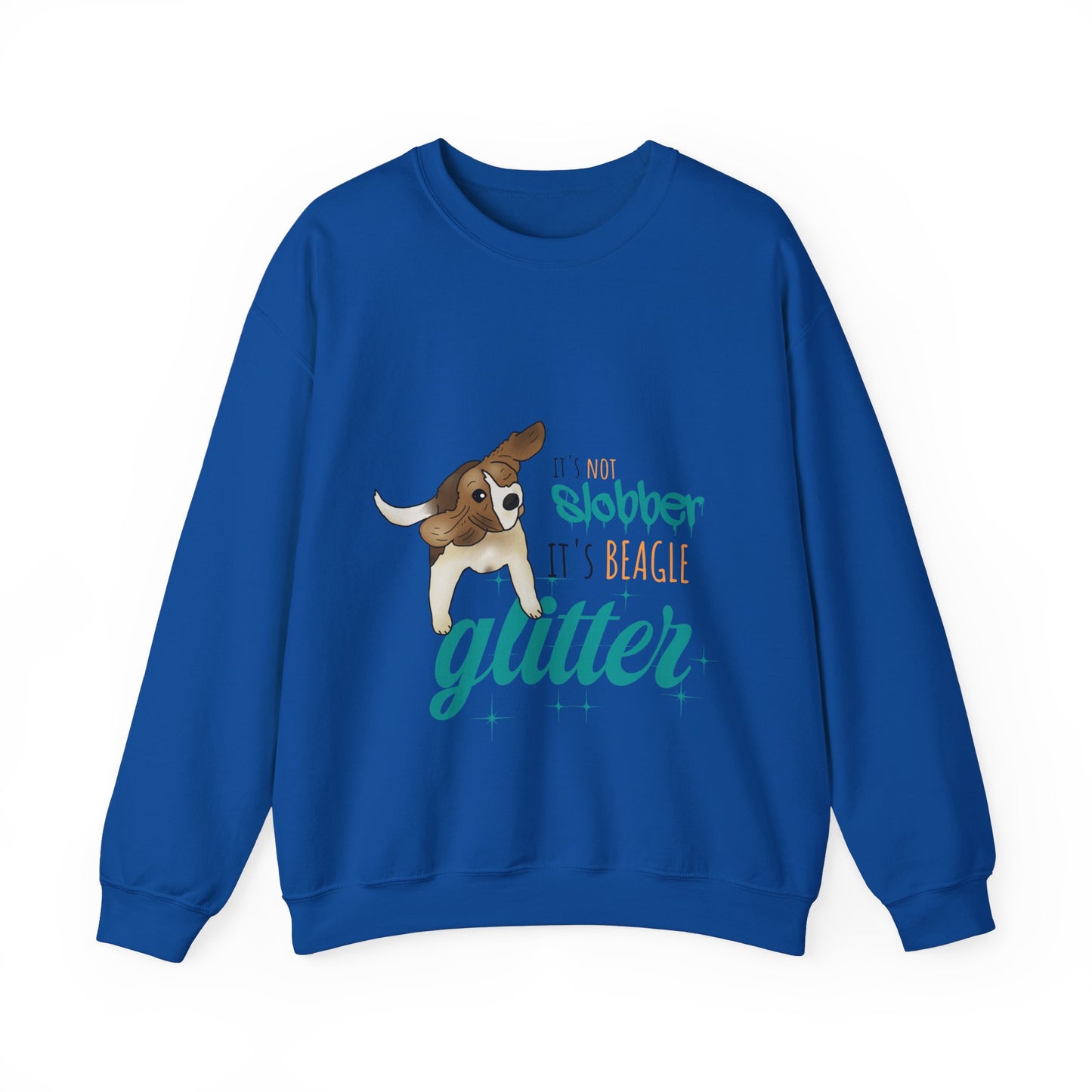 It's Not Slobber, It's Beagle Glitter! - Unisex Heavy Blend Crewneck Sweatshirt