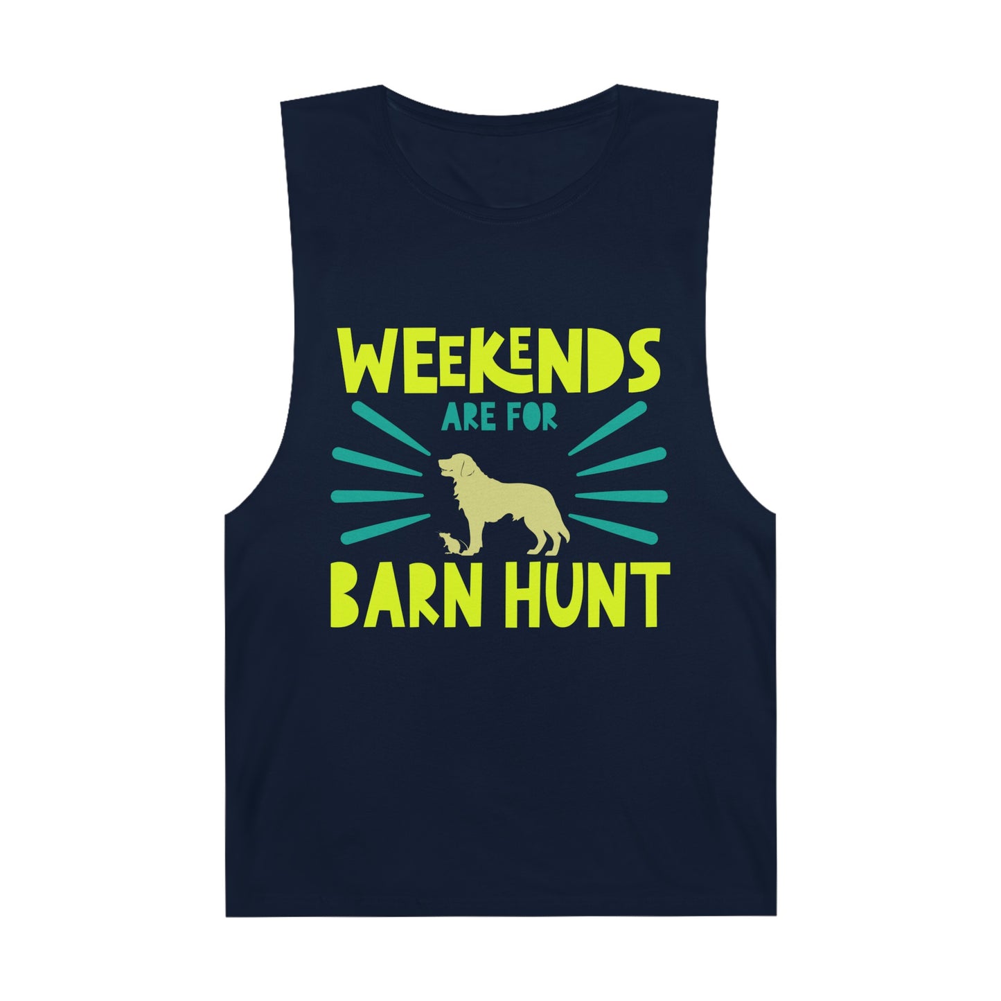 Weekends Are For Barn Hunt - Barnard Tank Top w/ Raw Armholes For All Genders