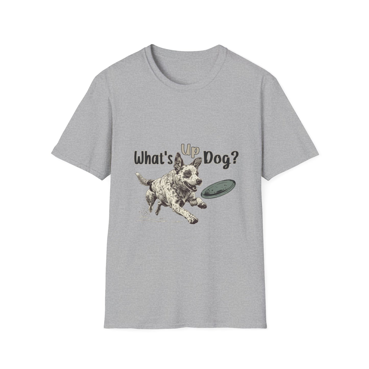 Australian Cattle Dog - What's Up Dog? Frisbee Disc Sports -  - Unisex Softstyle T-Shirt