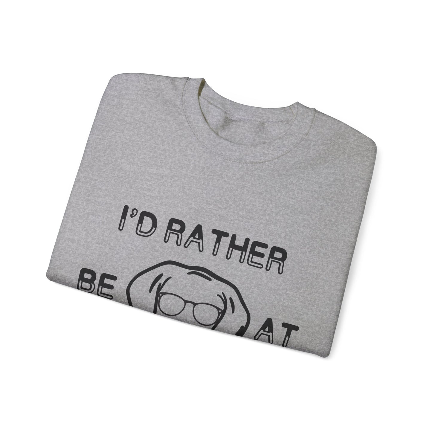 I'd Rather Be At Barn Hunt - Unisex Heavy Blend Crewneck Sweatshirt