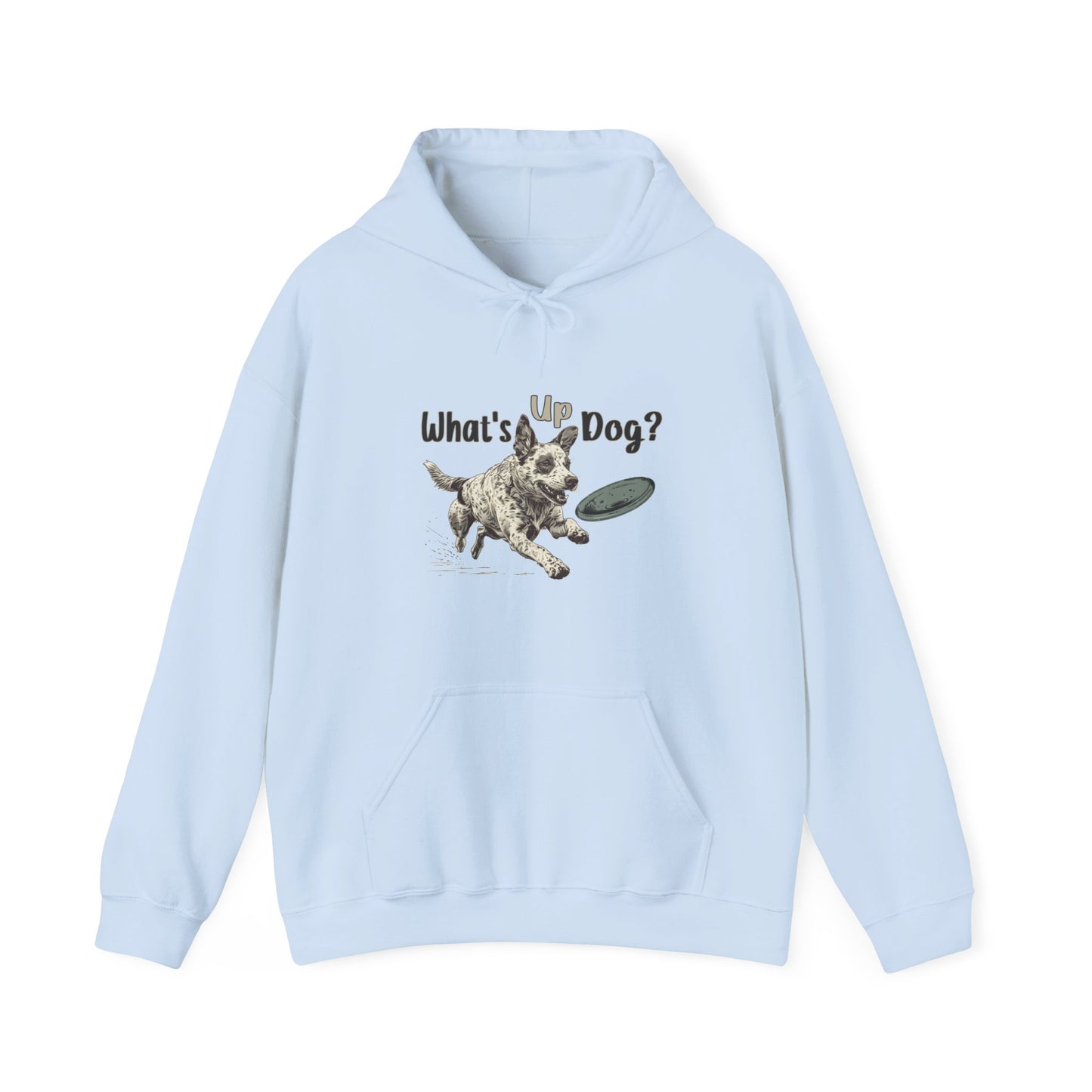 Australian Cattle Dog - What's Up Dog? Frisbee Disc Sports  - Unisex Heavy Blend Hooded Sweatshirt