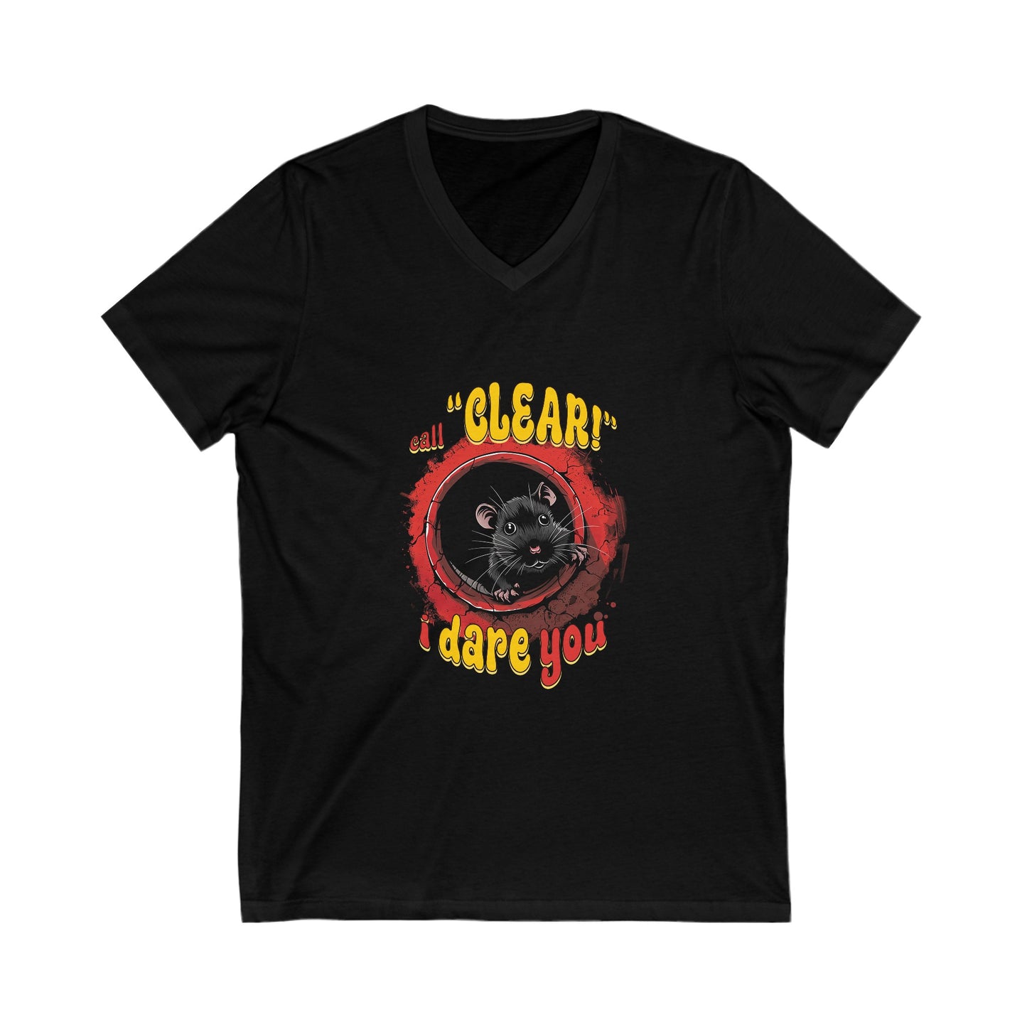 Call Clear - I Dare You - Unisex Jersey Short Sleeve V-Neck Tee