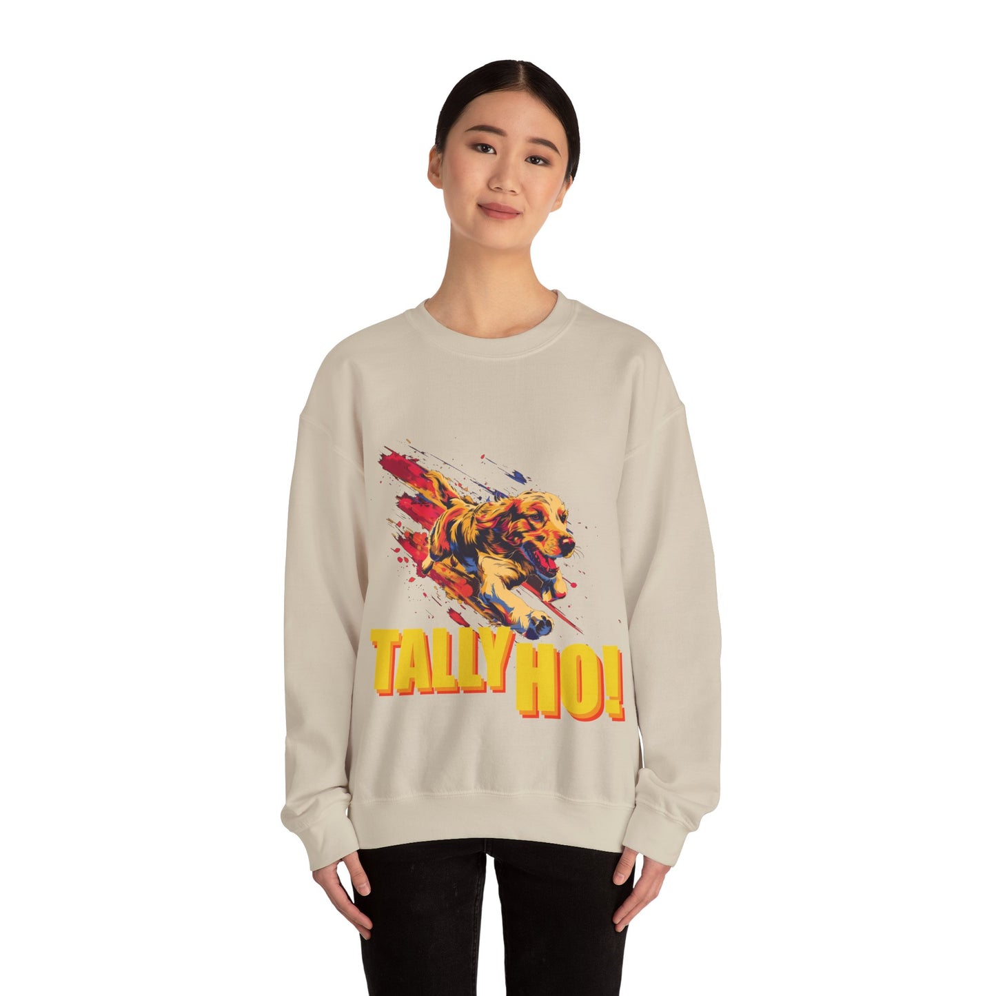 Golden Retriever: Tally Ho! A FastCAT Design - Unisex Heavy Blend Crewneck Sweatshirt