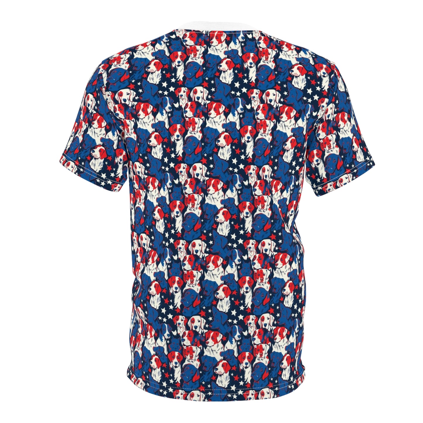 Patriotic Dog Lover - Unisex Cut & Sew Tee (AOP)