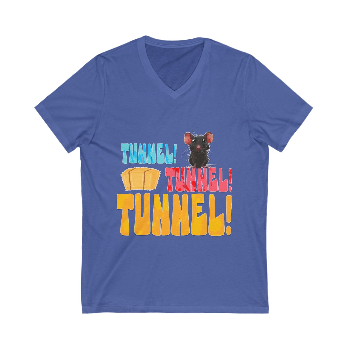 Tunnel Tunnel Tunnel! - Unisex Jersey Short Sleeve V-Neck Tee