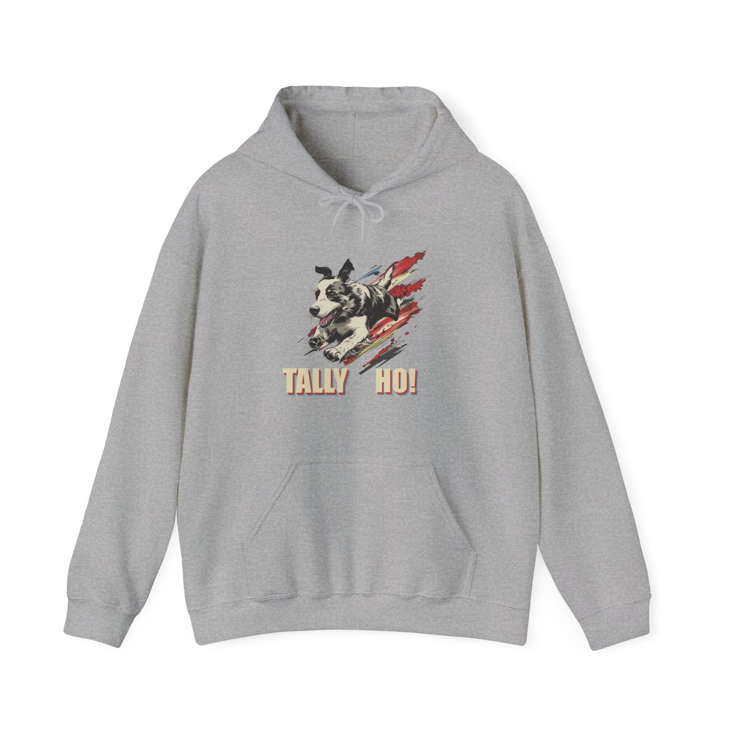 Border Collie: Tally Ho! A FastCAT Design Unisex Heavy Blend Hooded Sweatshirt