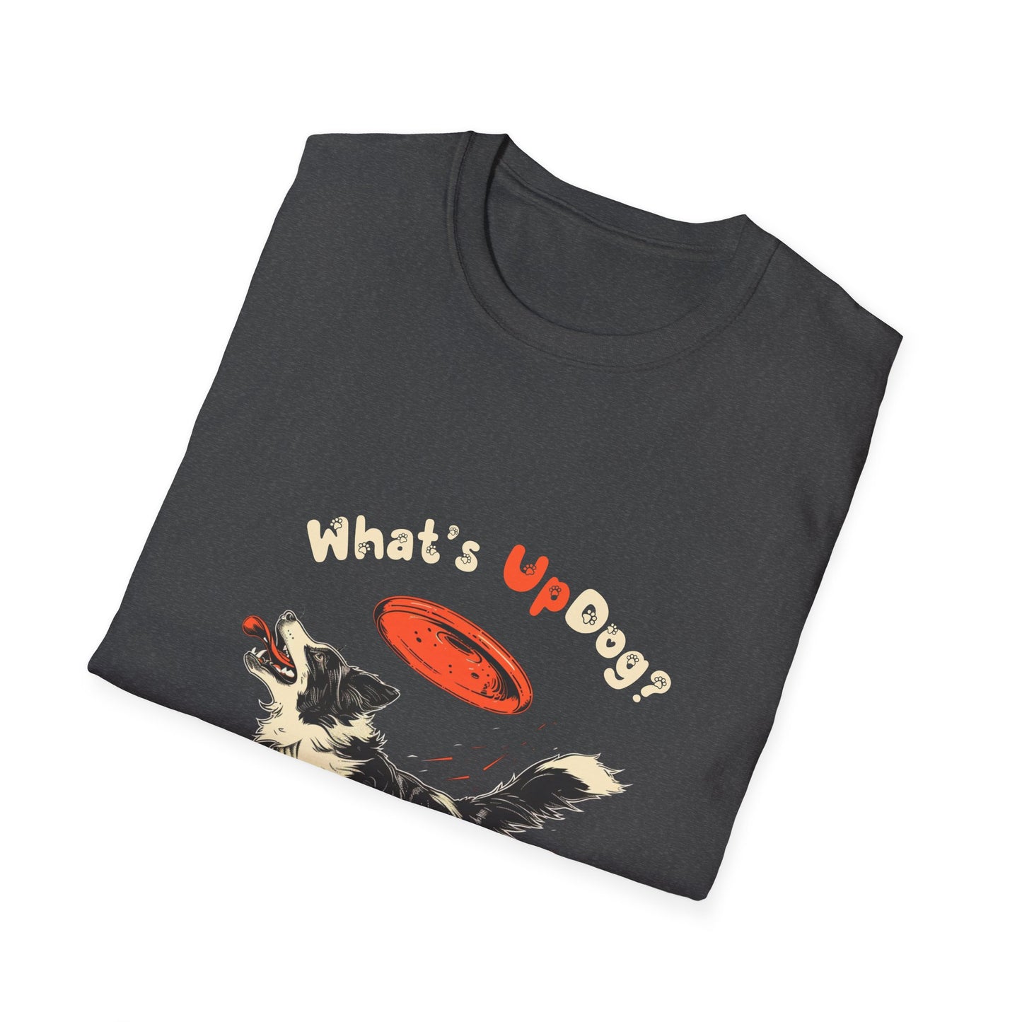 What's Up Dog? (Border Collie) - Unisex Softstyle T-Shirt