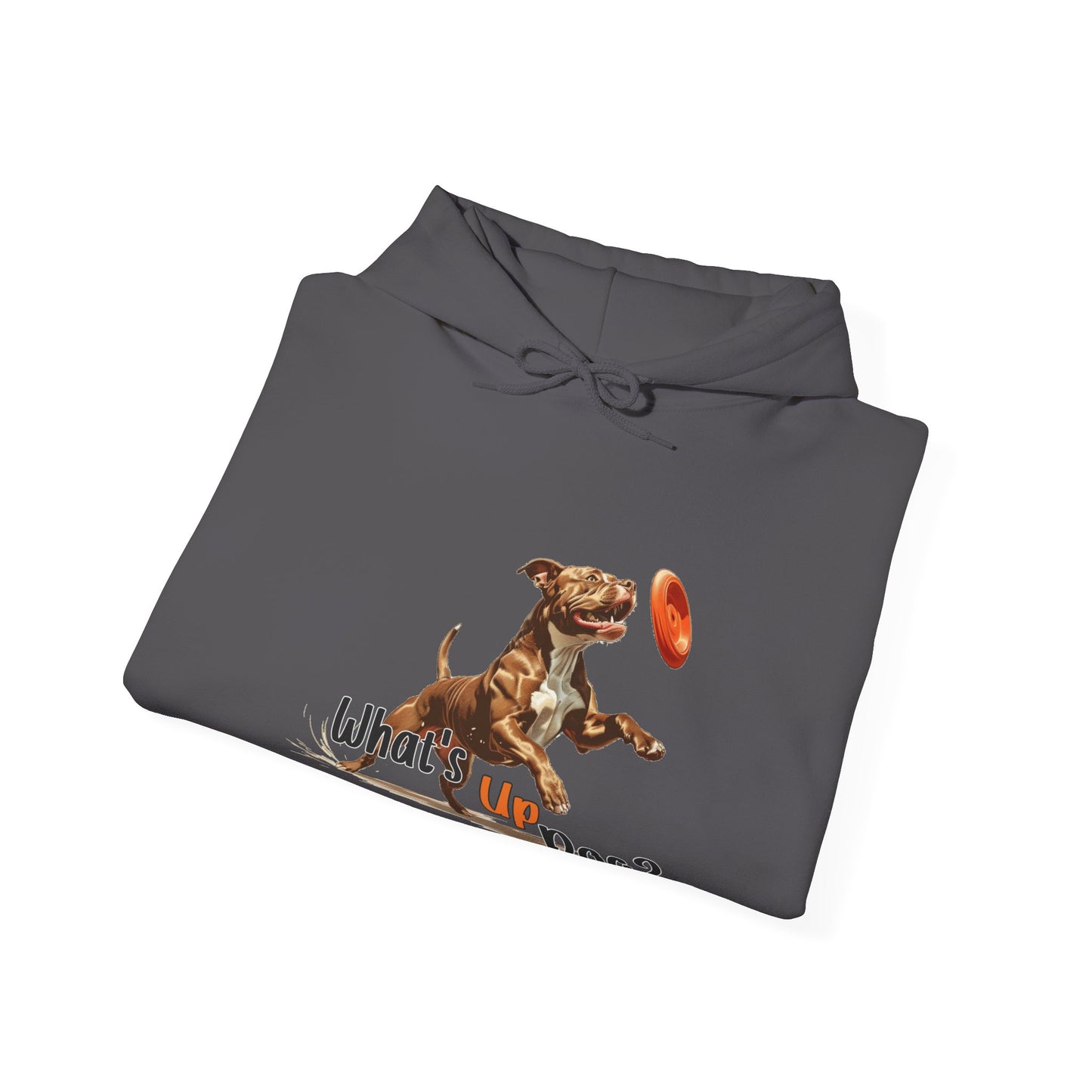 American Pit Bull Terrier - What's Up Dog? Frisbee Disc Sports  - Unisex Heavy Blend Hooded Sweatshirt