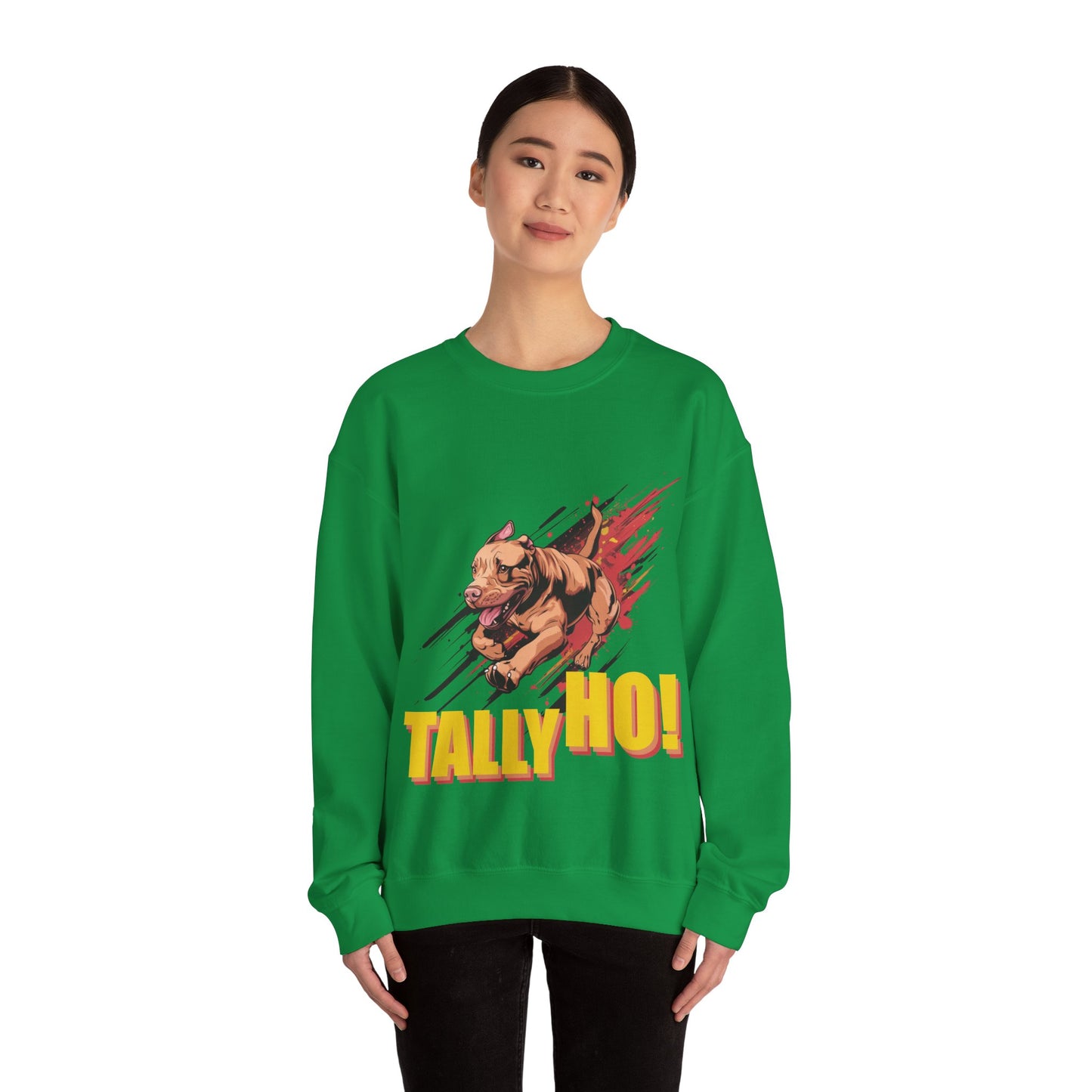 American Pit Bull Terrier: Tally Ho! A FastCAT Design - Unisex Heavy Blend Crewneck Sweatshirt