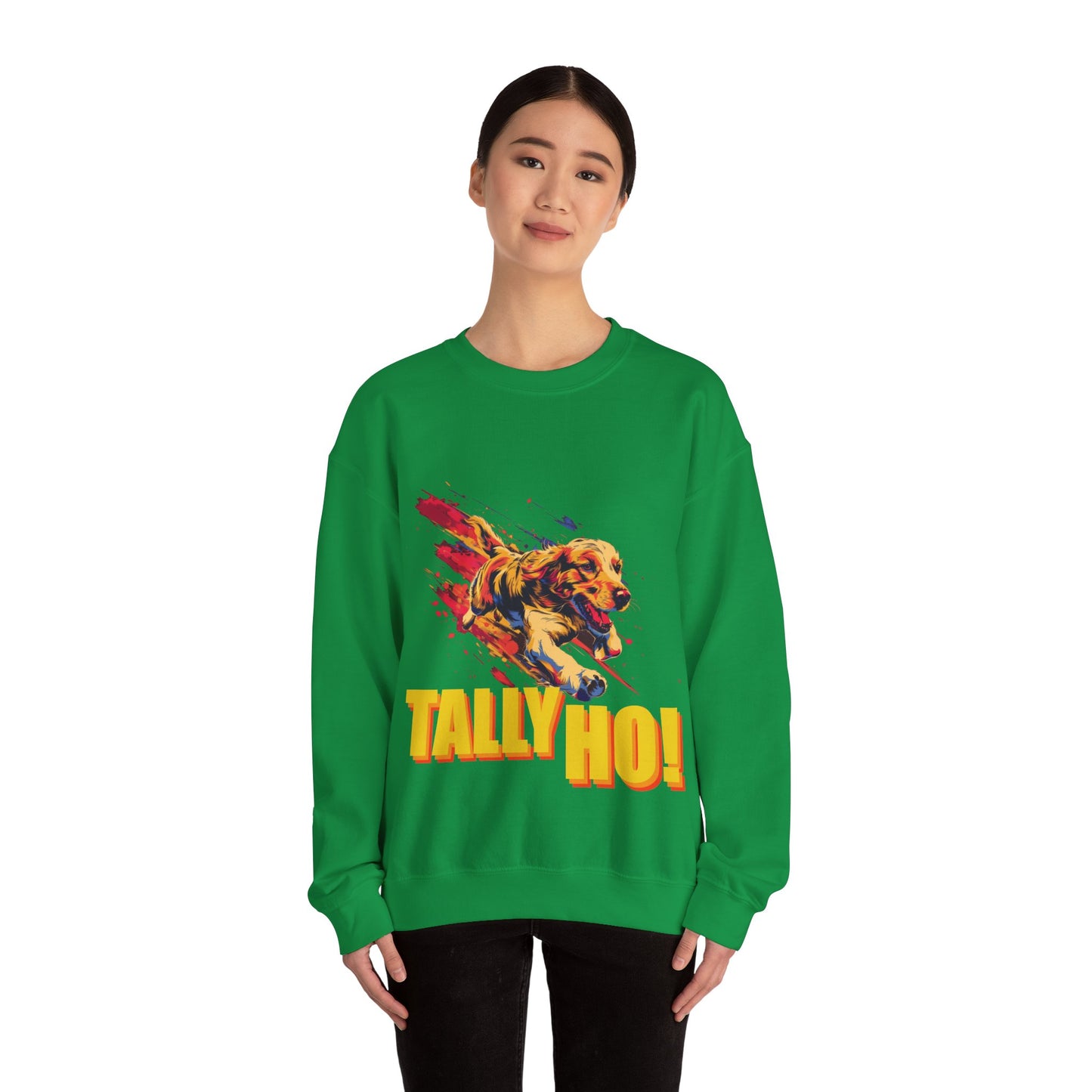 Golden Retriever: Tally Ho! A FastCAT Design - Unisex Heavy Blend Crewneck Sweatshirt