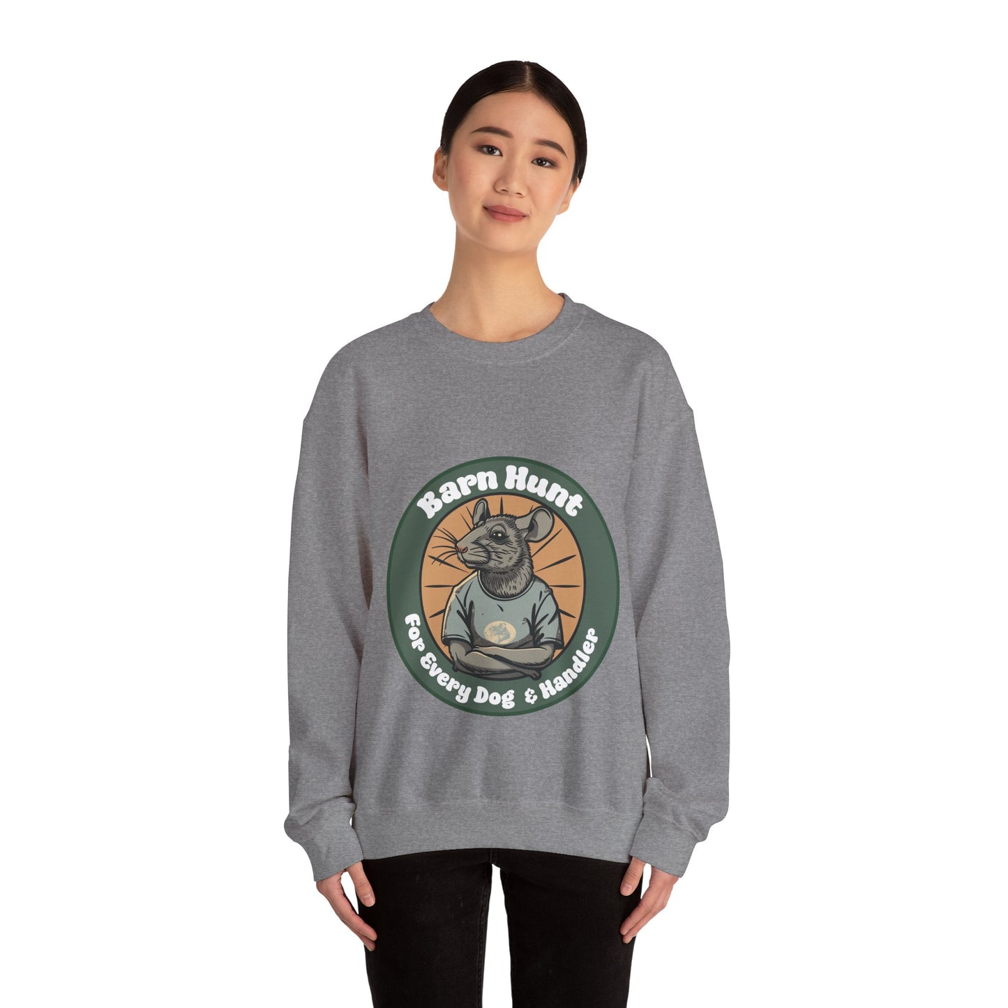 Barn Hunt: For Every Dog & Handler - Unisex Heavy Blend Crewneck Sweatshirt