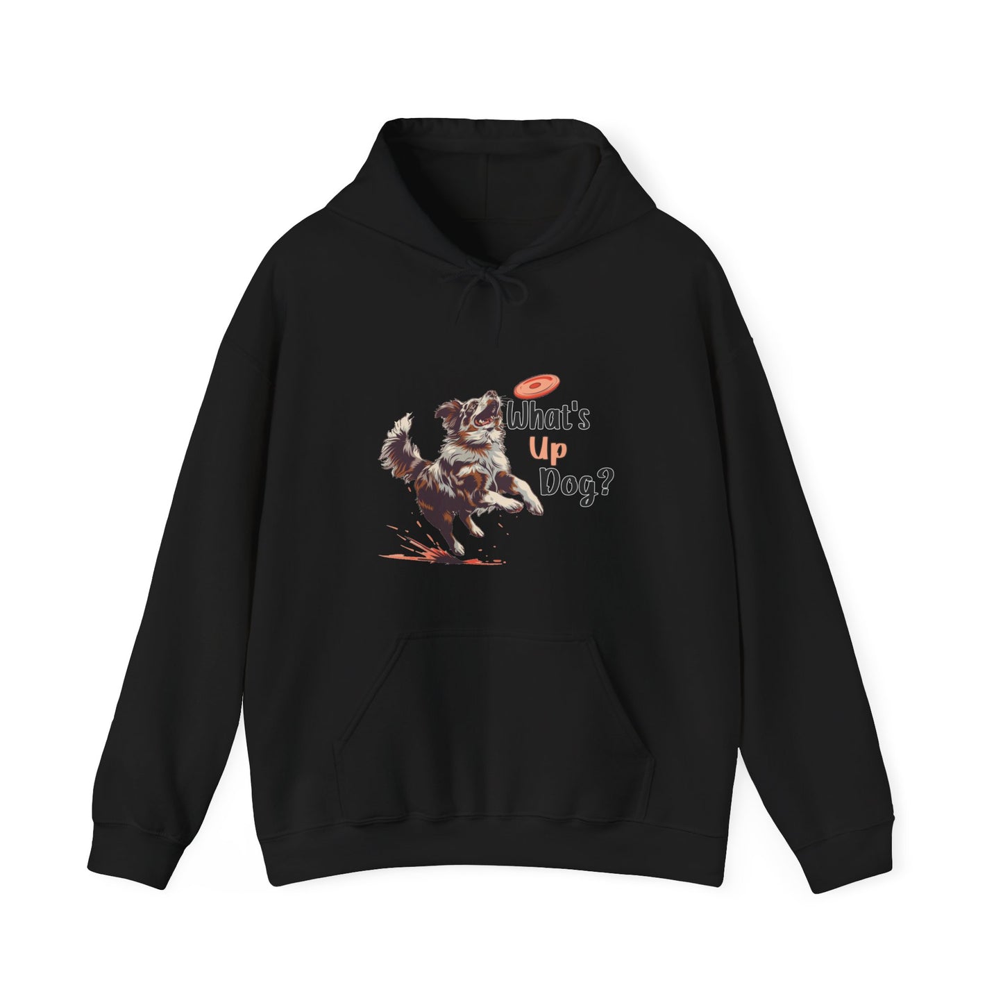 Australian Shepherd - What's Up Dog? Frisbee Disc Sports  - Unisex Heavy Blend Hooded Sweatshirt