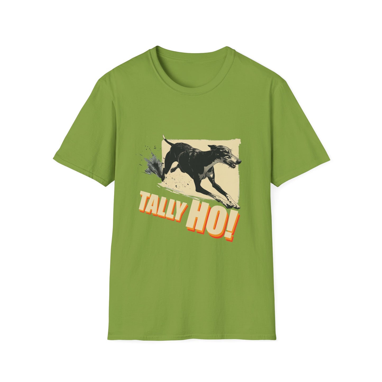 Greyhound: Tally Ho! A FastCAT Design - Unisex Softstyle T-Shirt