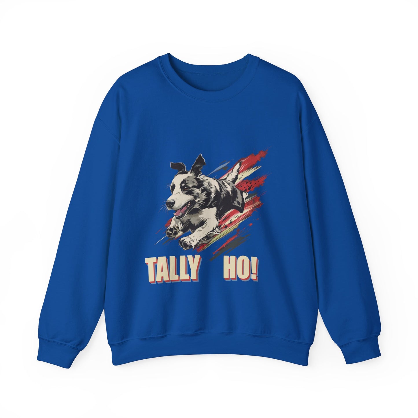 Border Collie: Tally Ho! A FastCAT Design - Unisex Heavy Blend Crewneck Sweatshirt