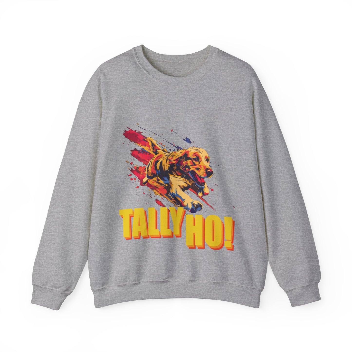 Golden Retriever: Tally Ho! A FastCAT Design - Unisex Heavy Blend Crewneck Sweatshirt