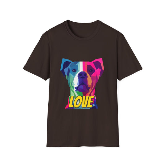 American Pit Bull Terrier  - Pittie LOVE - Unisex Softstyle T-Shirt