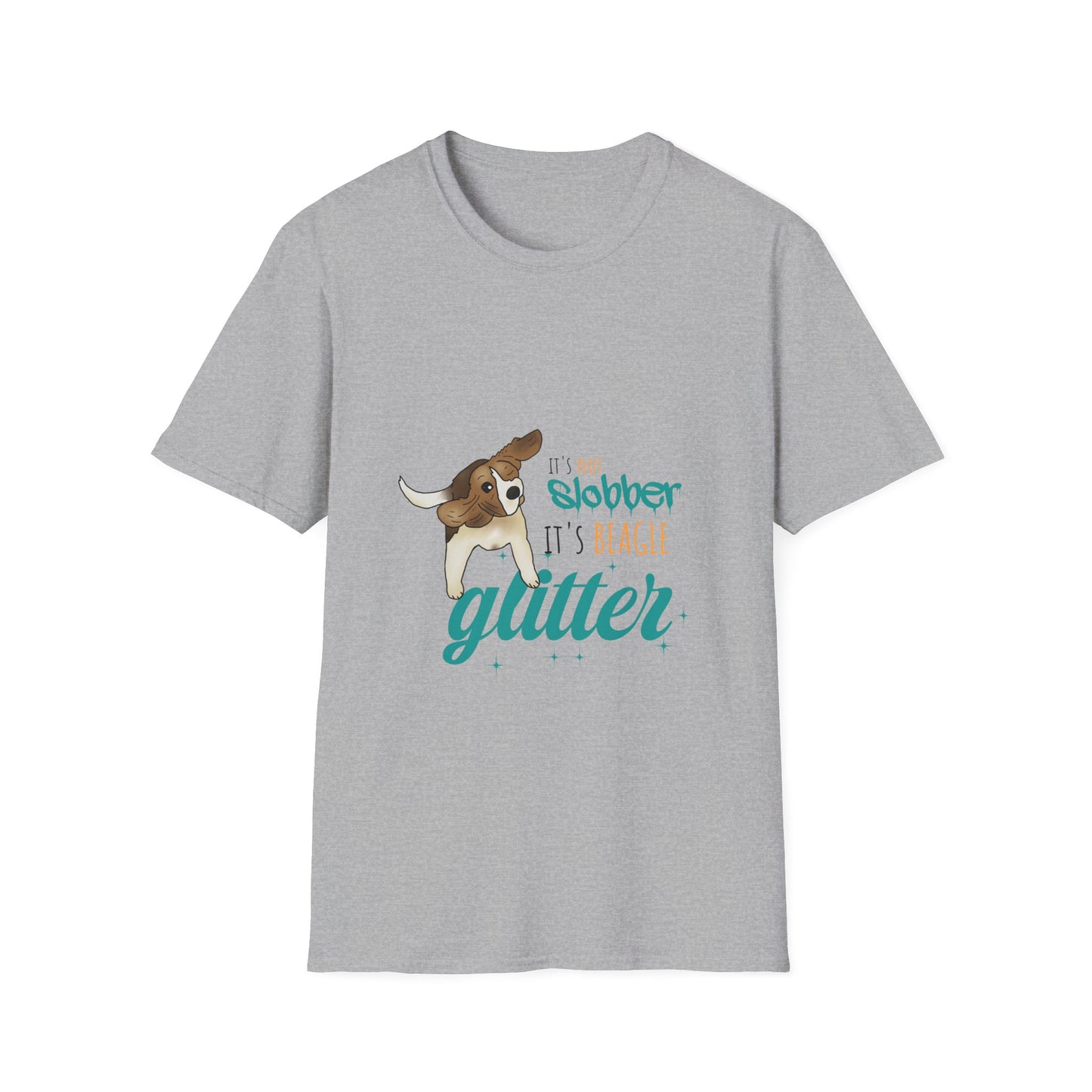 It's Not Slobber, It's Beagle Glitter! - Unisex Softstyle T-Shirt