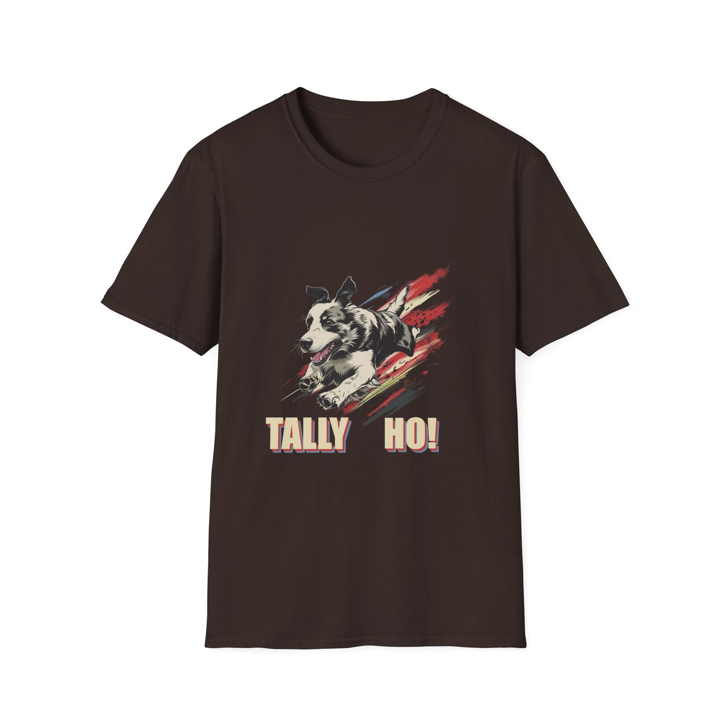 Border Collie: Tally Ho! A FastCAT Design - Unisex Softstyle T-Shirt