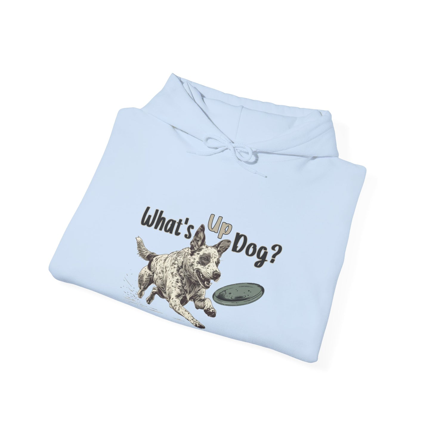 Australian Cattle Dog - What's Up Dog? Frisbee Disc Sports  - Unisex Heavy Blend Hooded Sweatshirt