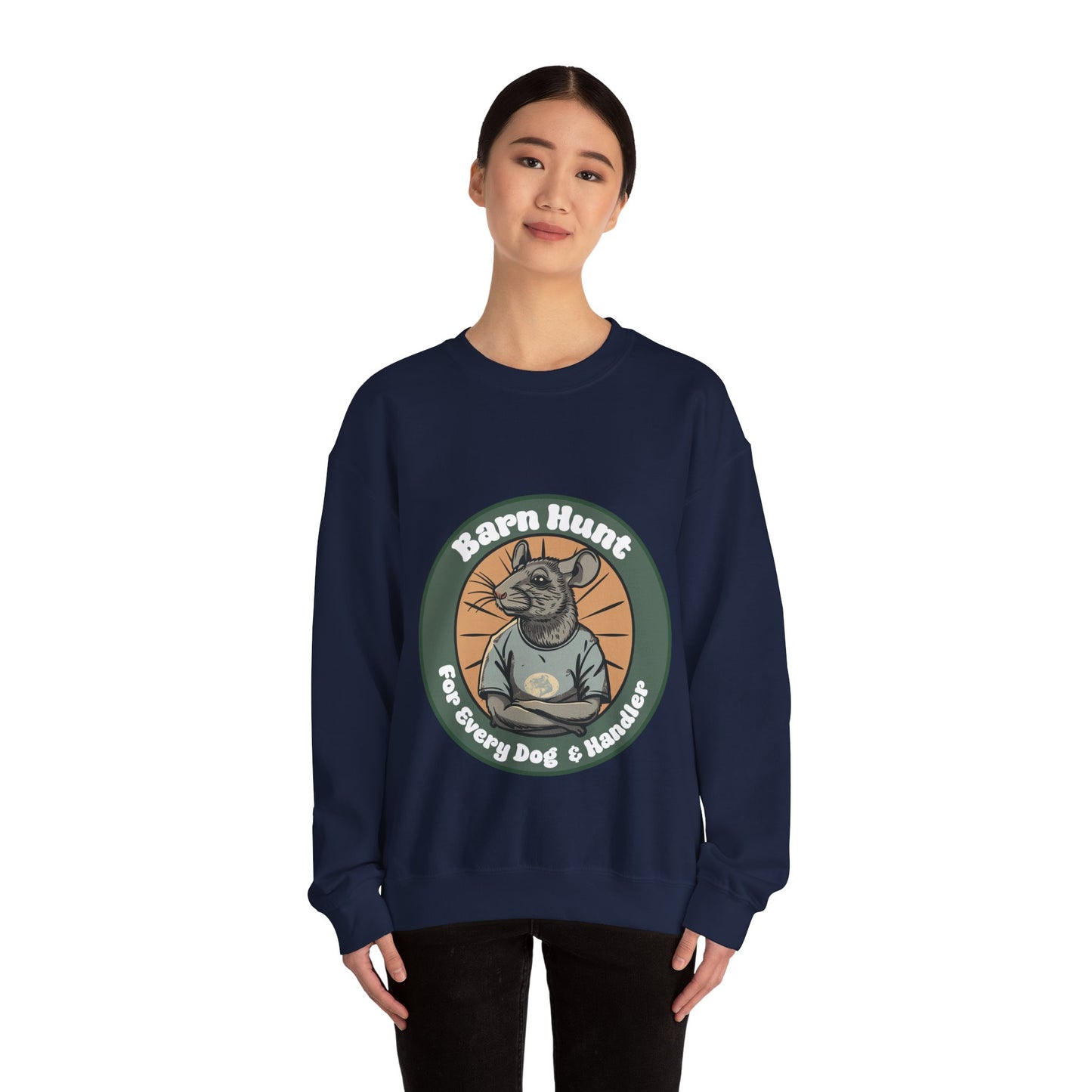 Barn Hunt: For Every Dog & Handler - Unisex Heavy Blend Crewneck Sweatshirt