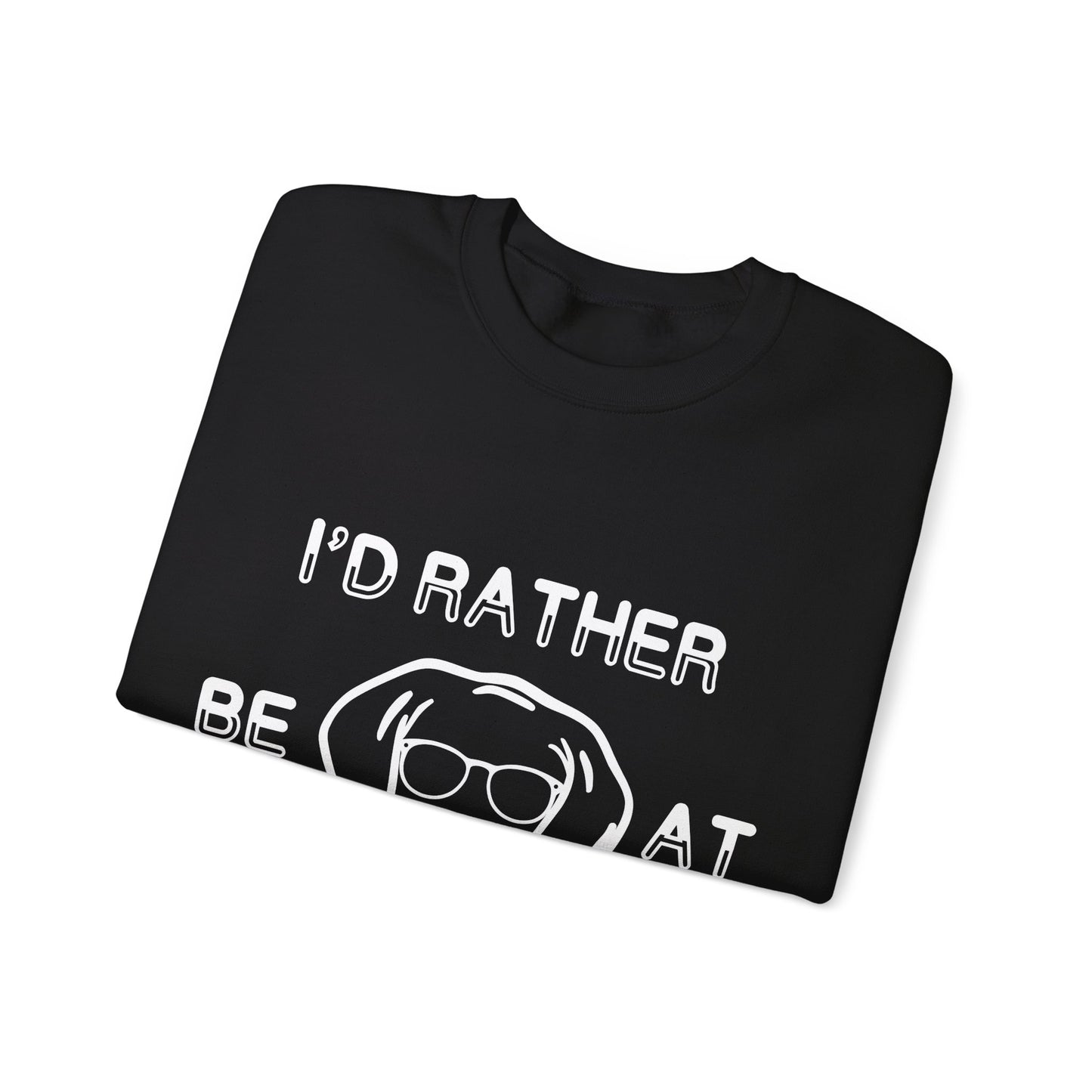 I'd Rather Be At Barn Hunt - Unisex Heavy Blend Crewneck Sweatshirt