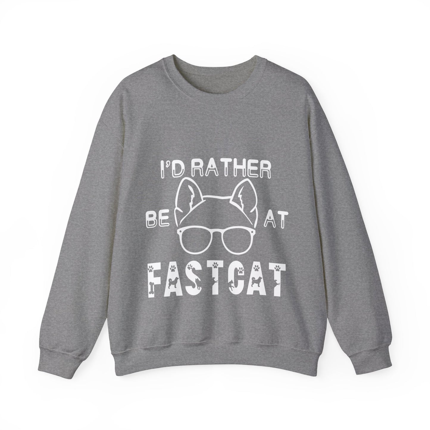 I'd Rather Be At FastCAT - Unisex Heavy Blend Crewneck Sweatshirt