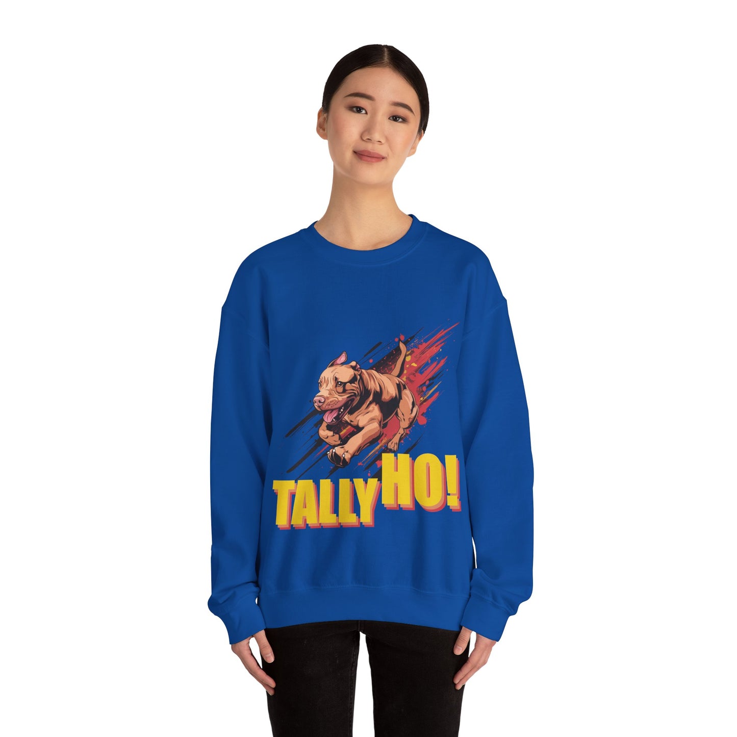 American Pit Bull Terrier: Tally Ho! A FastCAT Design - Unisex Heavy Blend Crewneck Sweatshirt